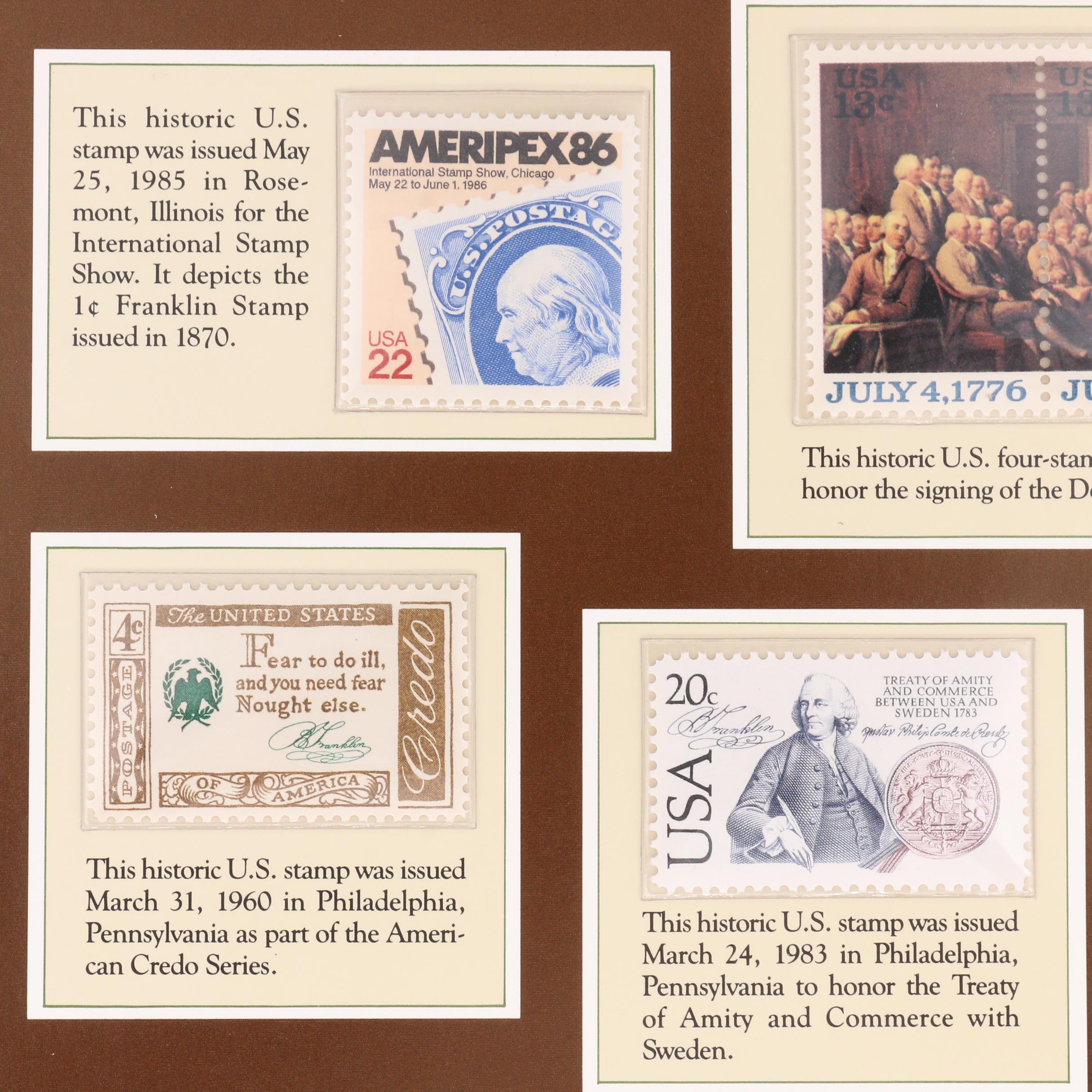 United States Benjamin Franklin Stamp Folio