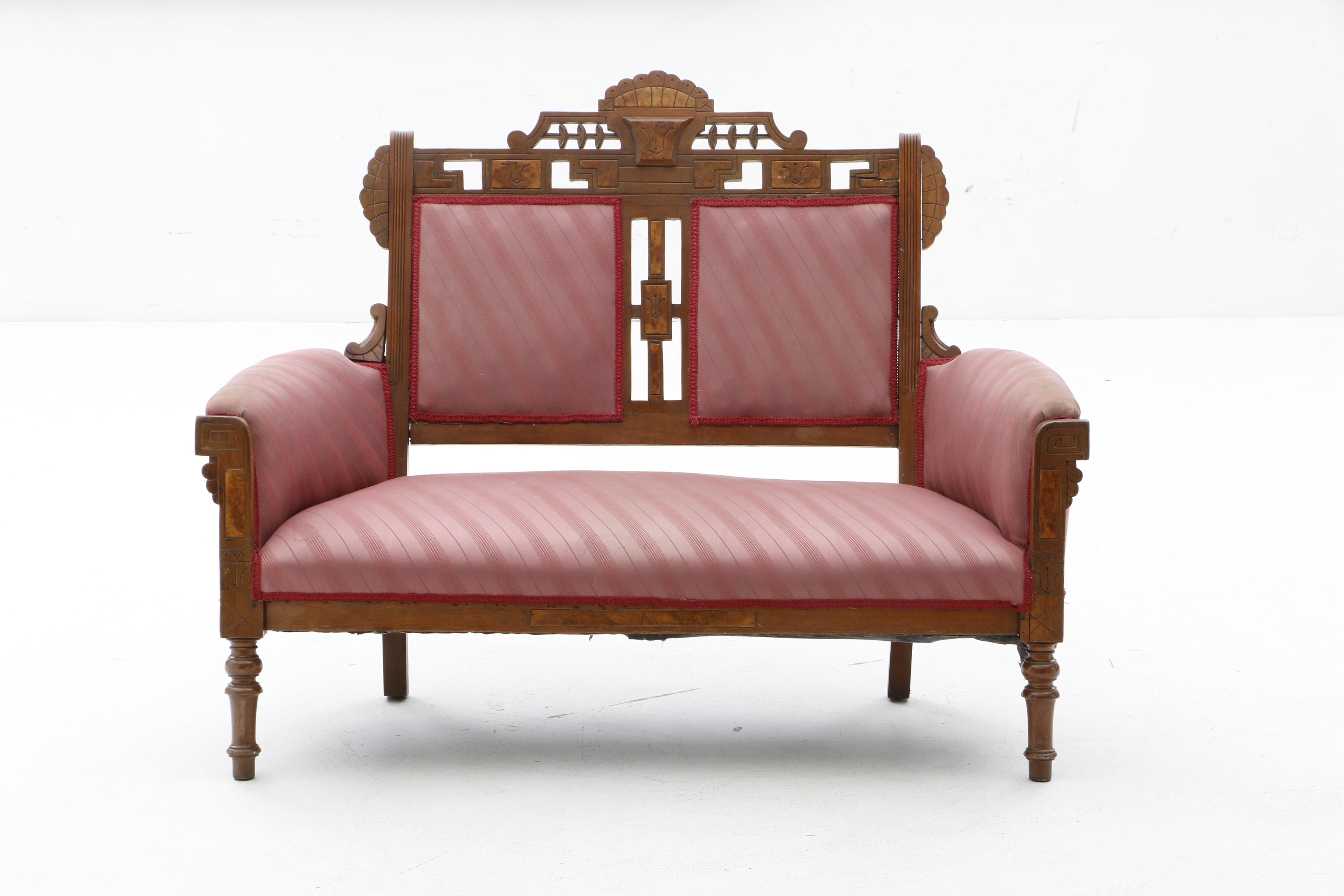 Eastlake Settee in Walnut
