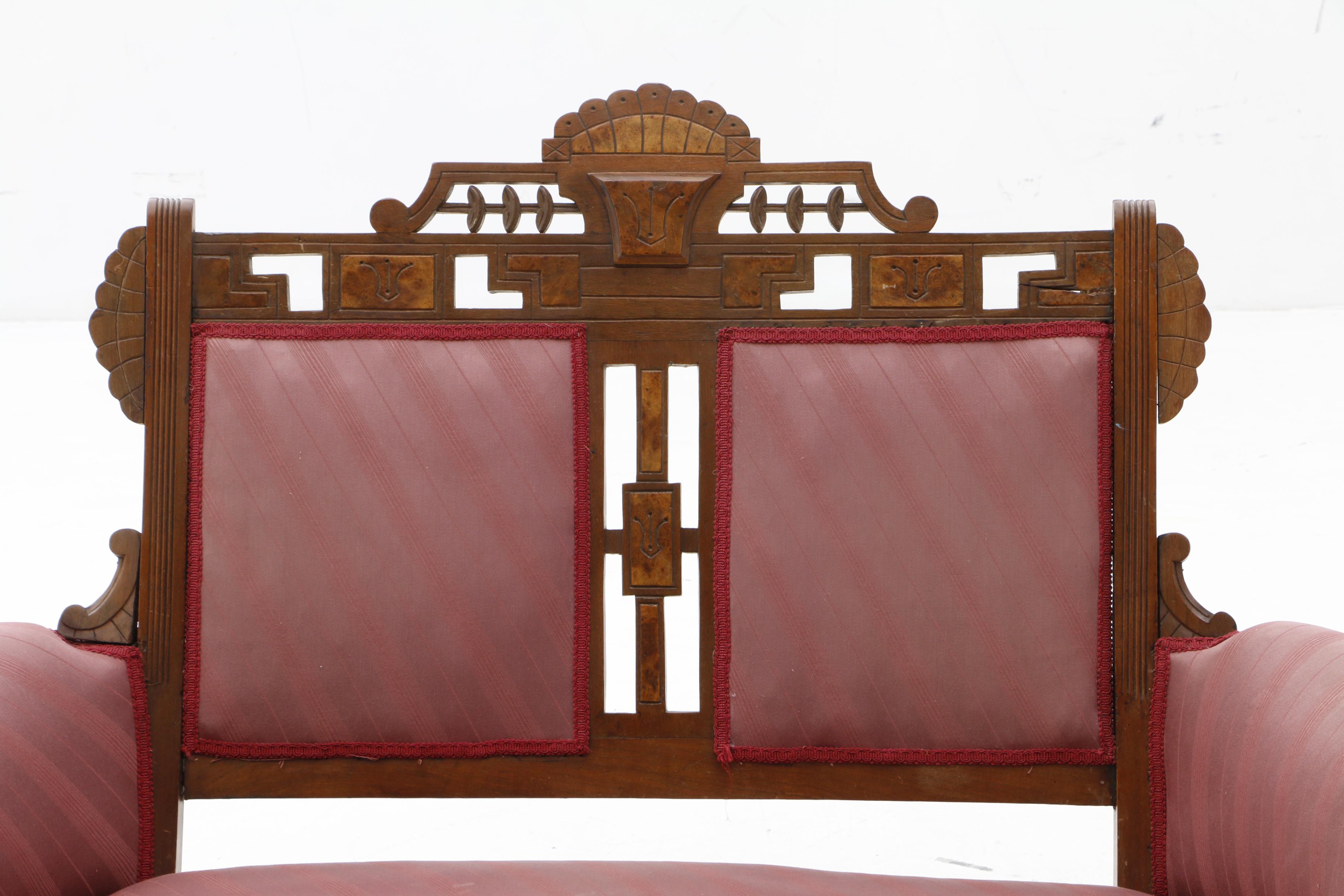 Eastlake Settee in Walnut