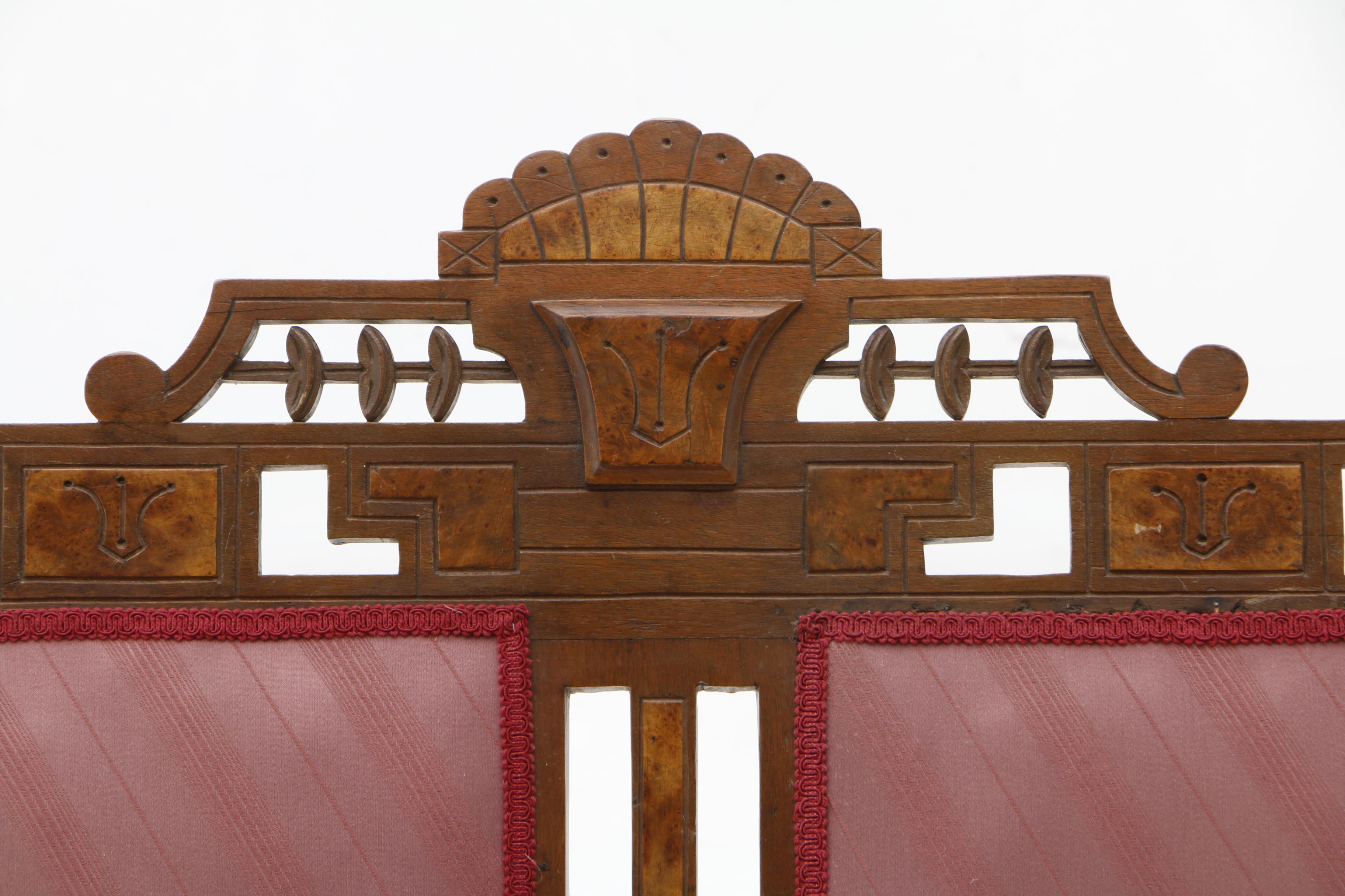 Eastlake Settee in Walnut