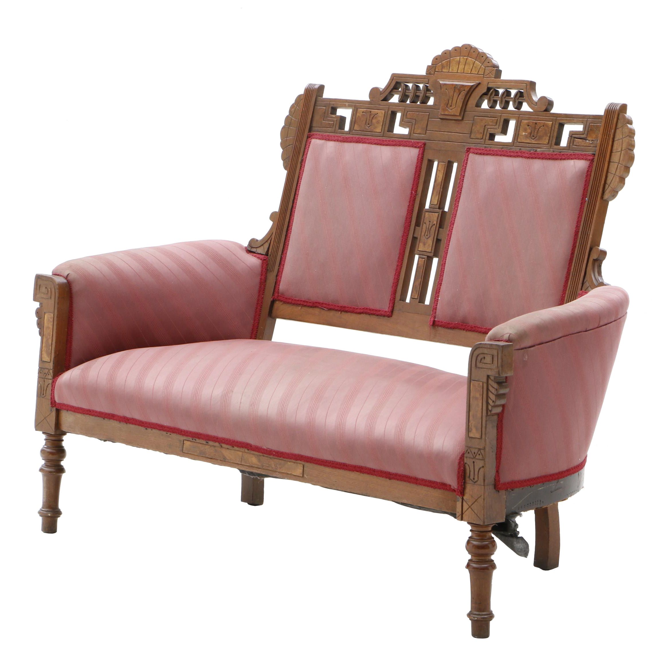 Eastlake Settee in Walnut