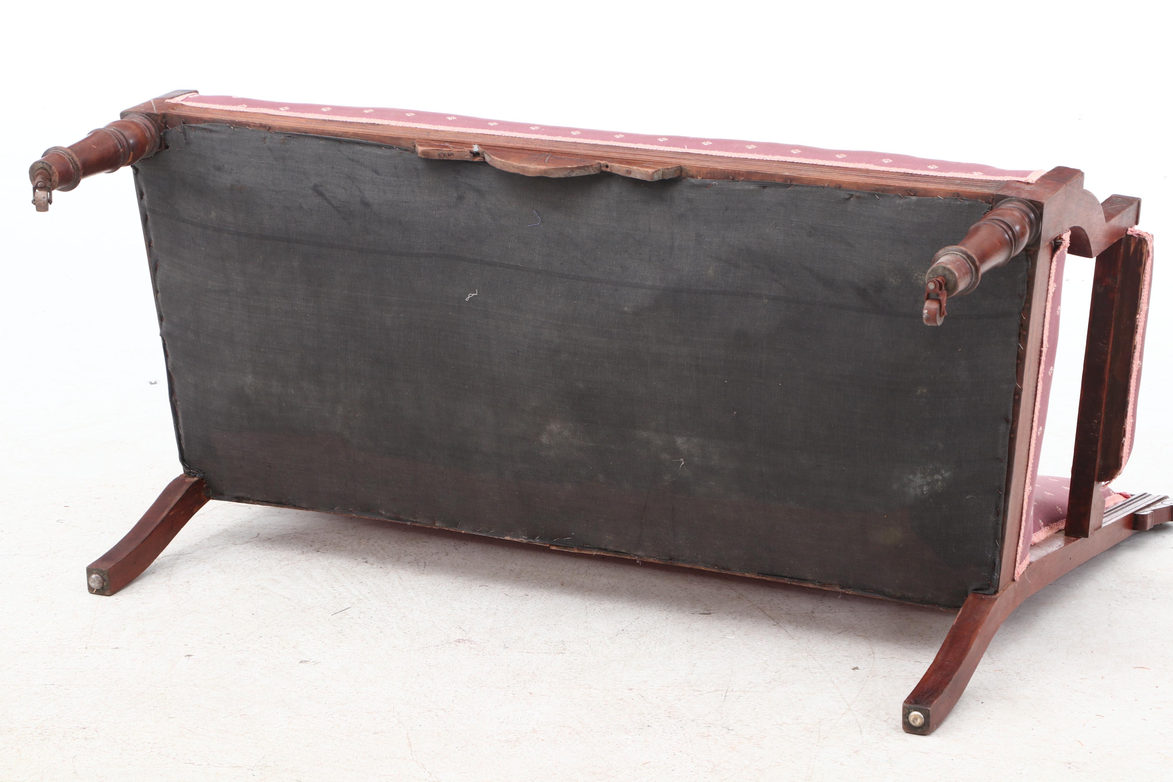 Victorian Settee and Armchair in Walnut