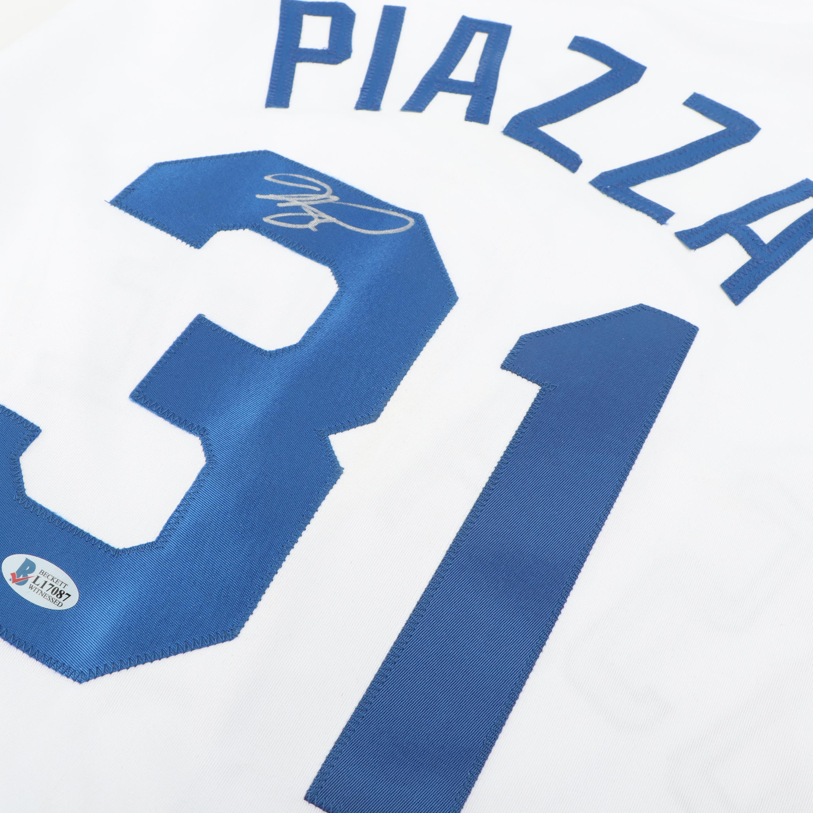Mike Piazza Autographed Los Angeles Dodgers Jersey - Beckett COA