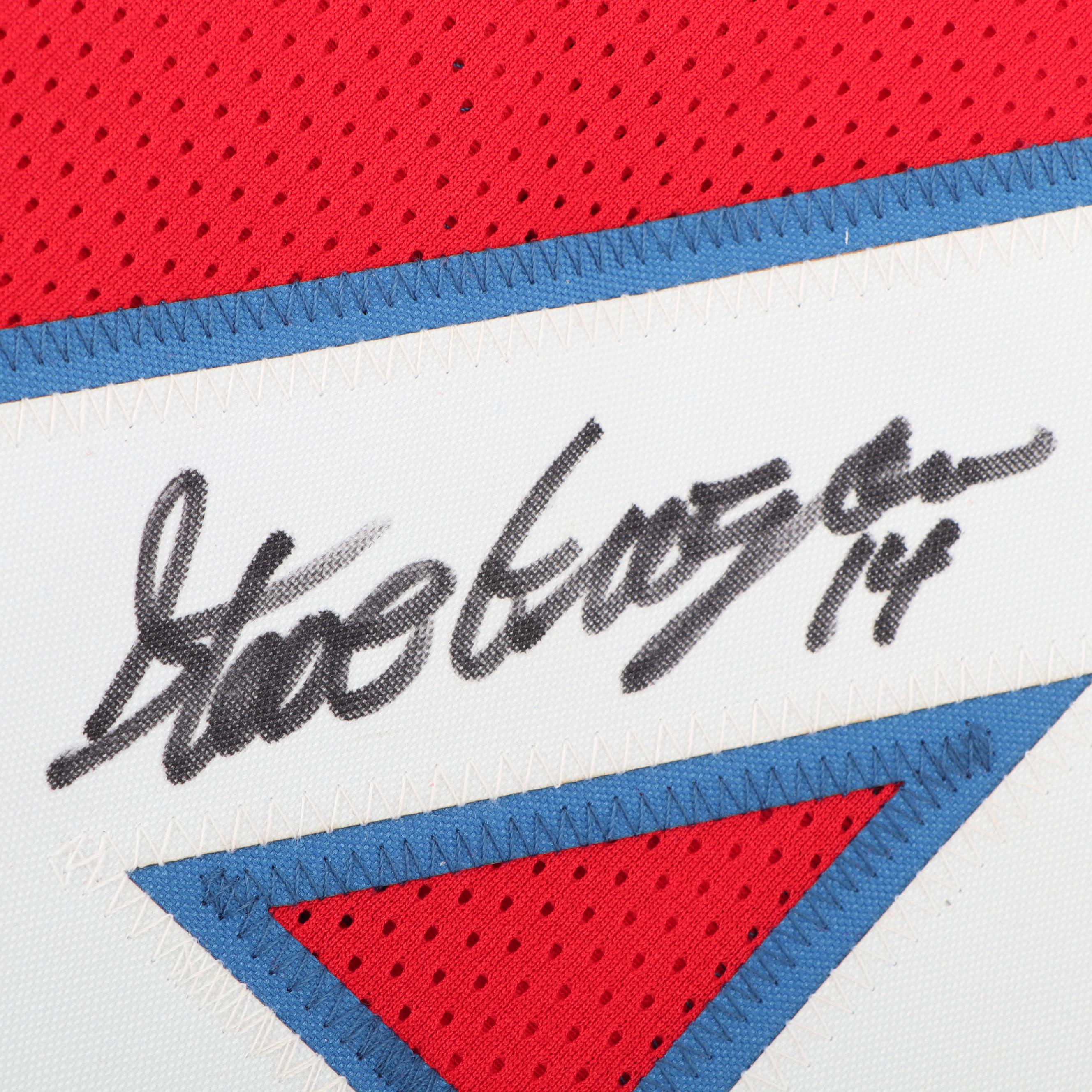 Steve Grogan Autographed New England Patriots Replica Jersey - JSA COA