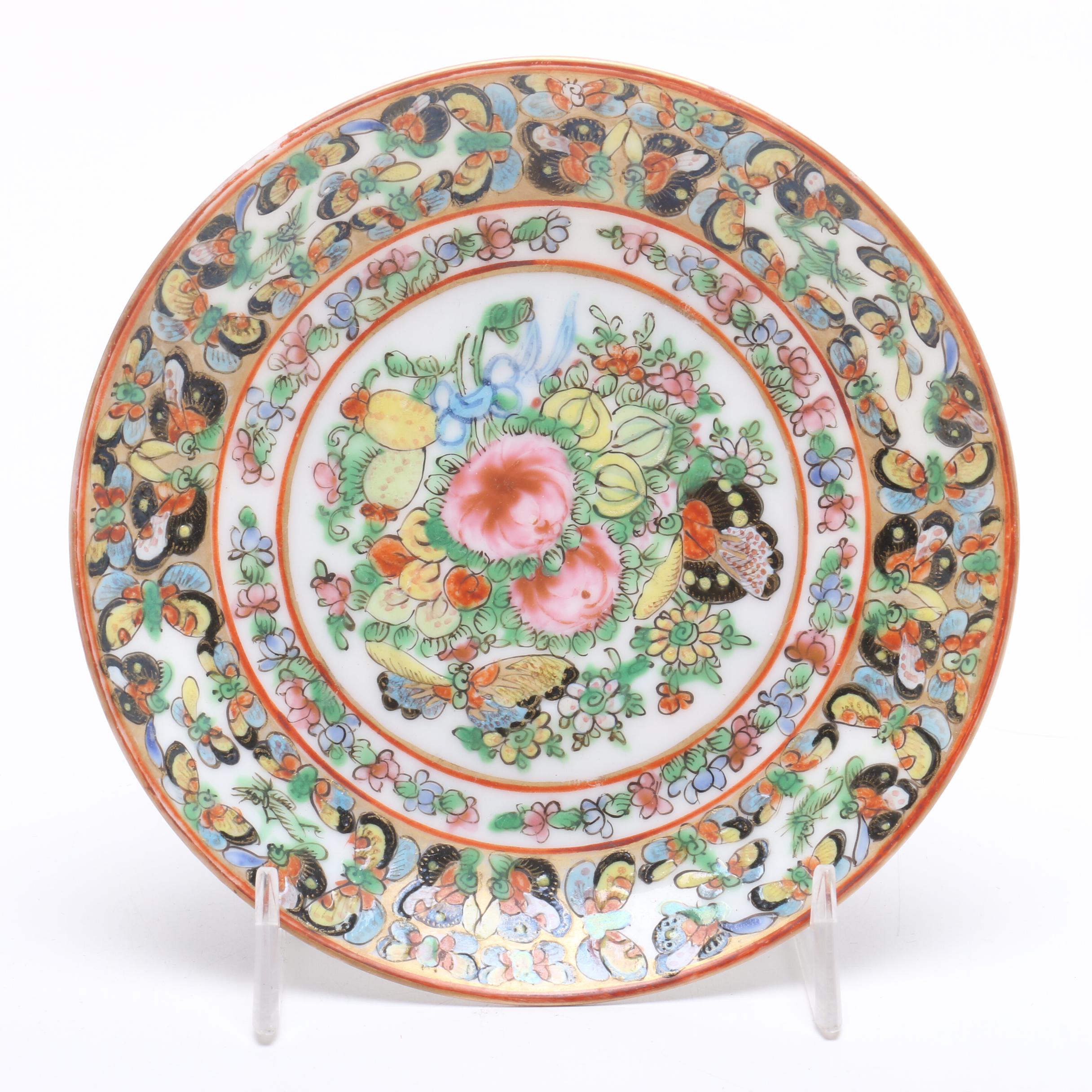 Vintage Rose Medallion and Rose Canton Tableware