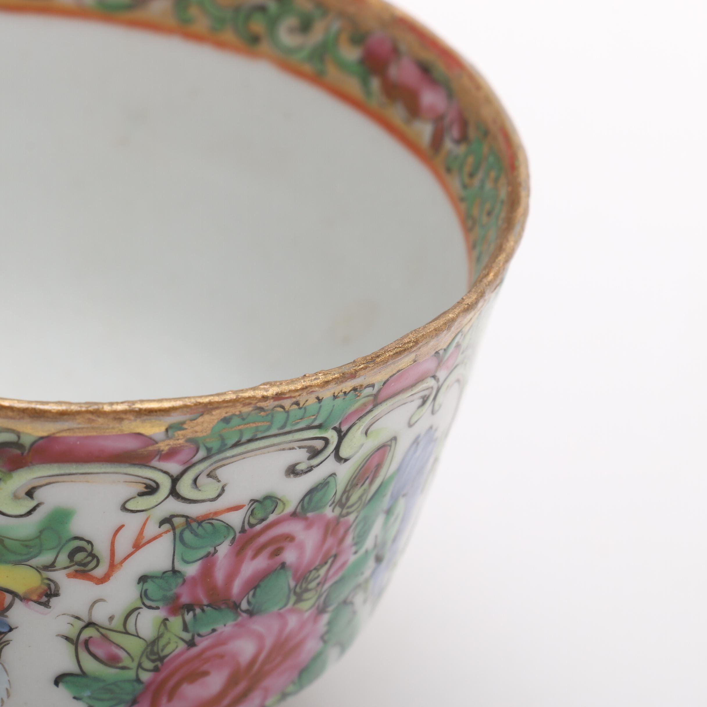 Vintage Rose Medallion and Rose Canton Tableware