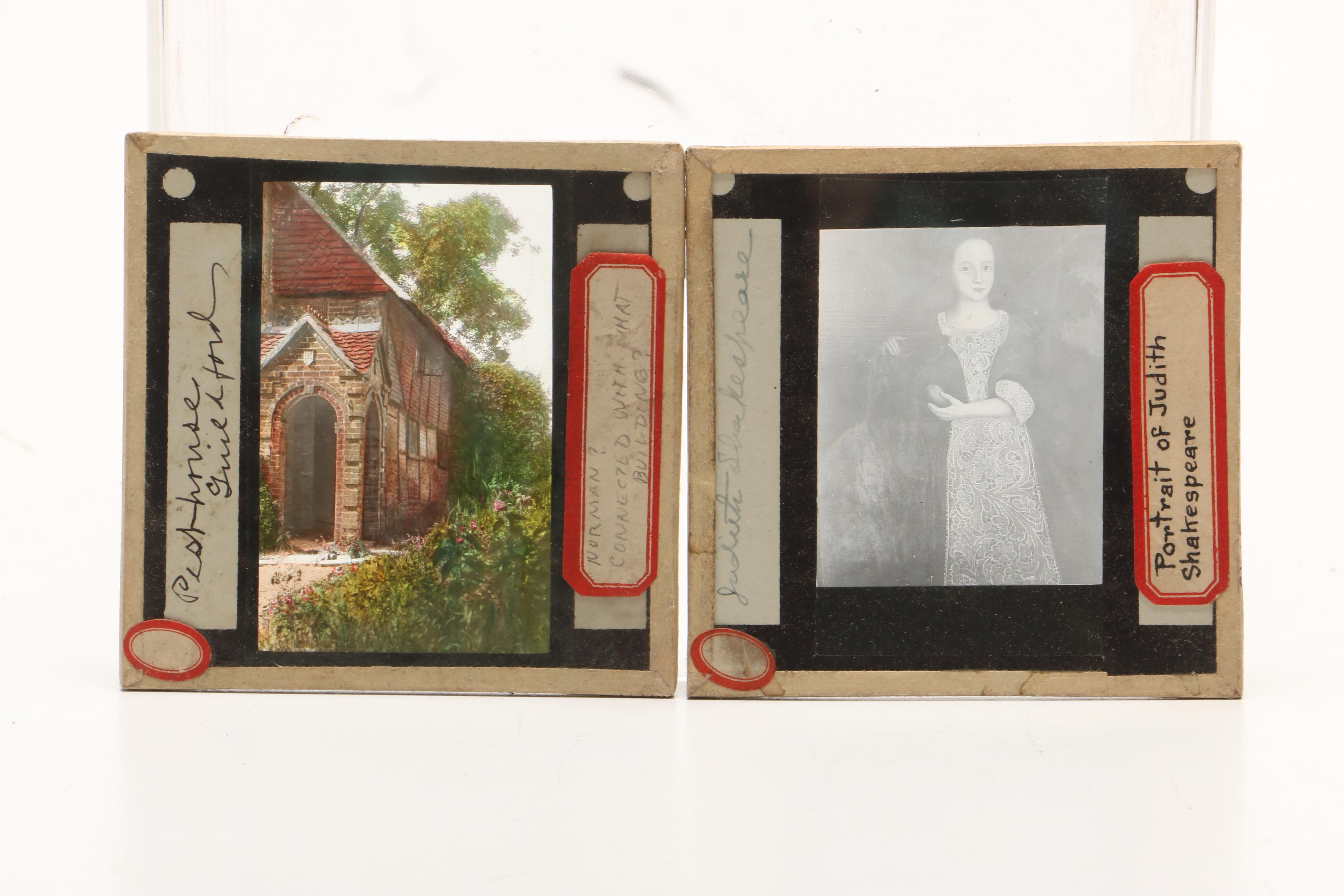 Glass Plate Slides of England and Shakespeare, Mid to Late 19th Century