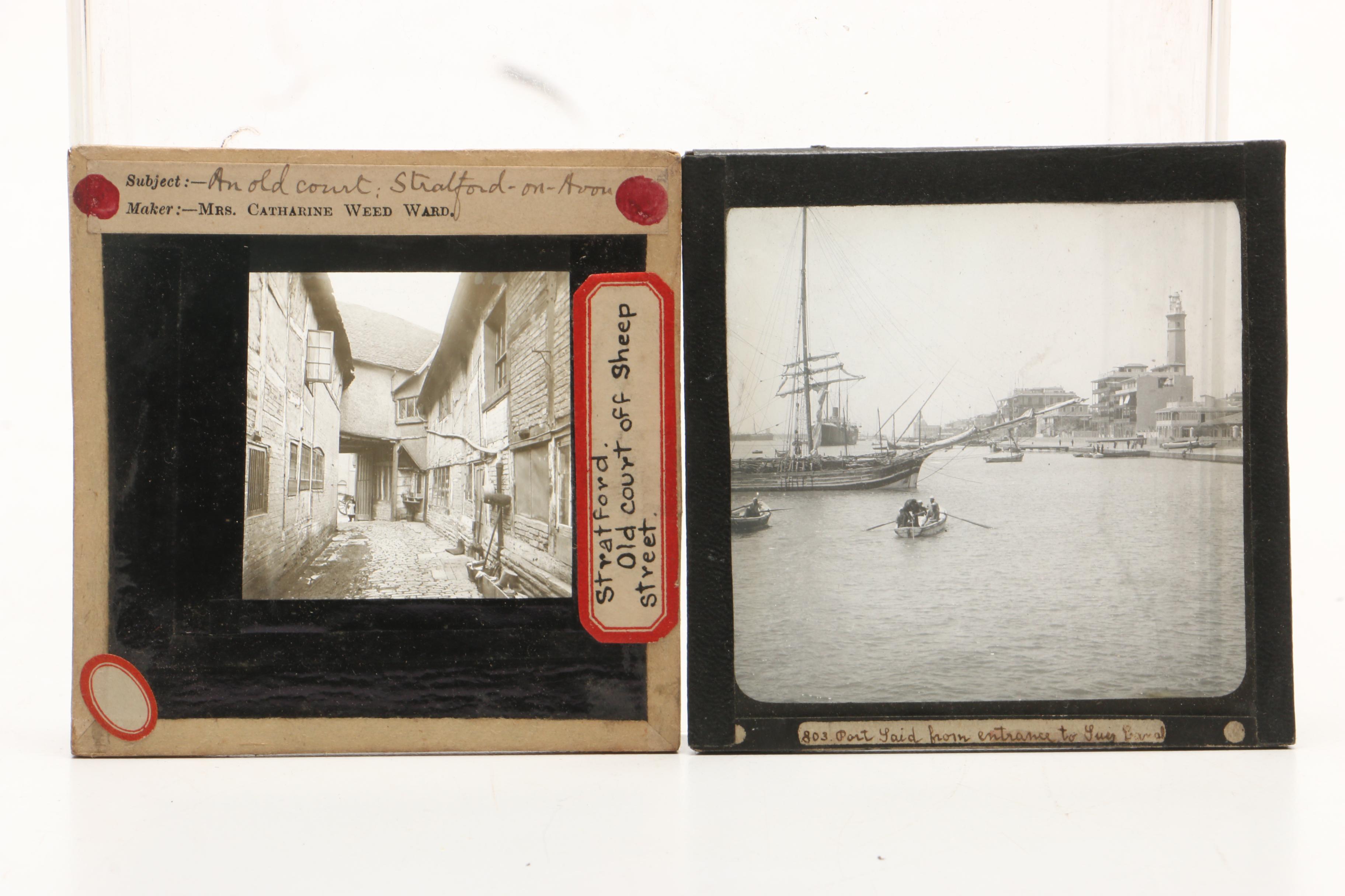 Glass Plate Slides of England and Shakespeare, Mid to Late 19th Century