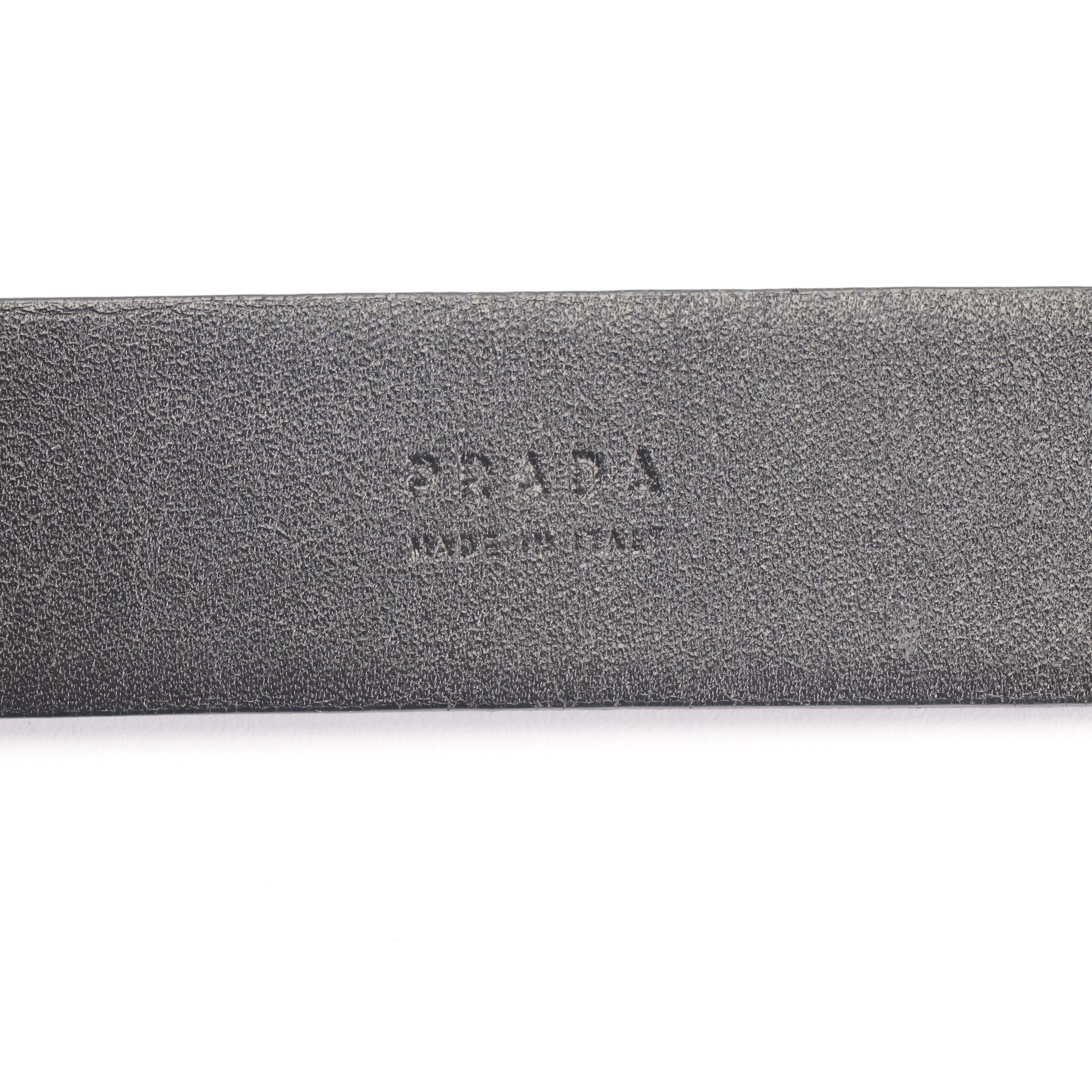 Women's Prada and Gucci Leather Belts, Made in Italy