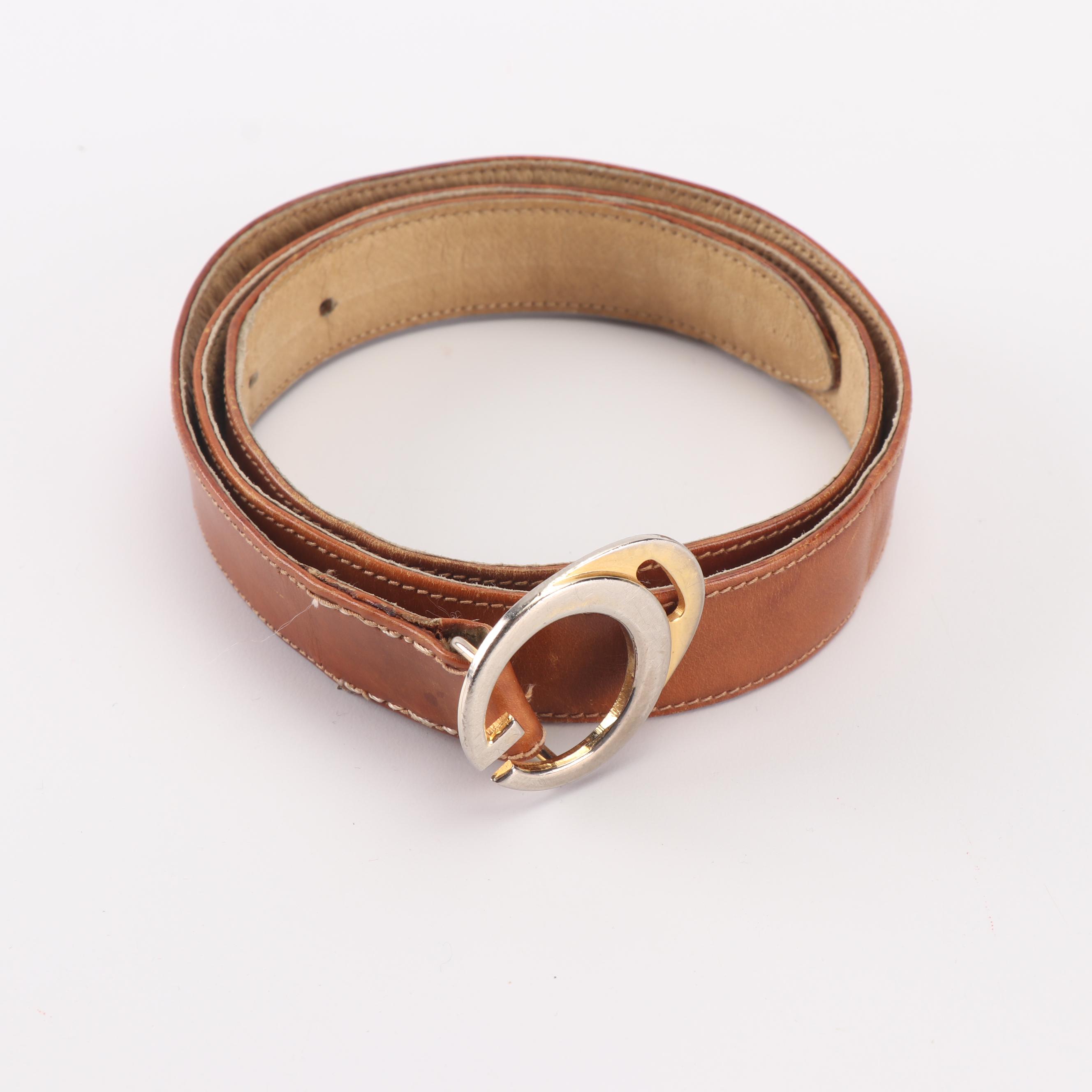 Women's Prada and Gucci Leather Belts, Made in Italy