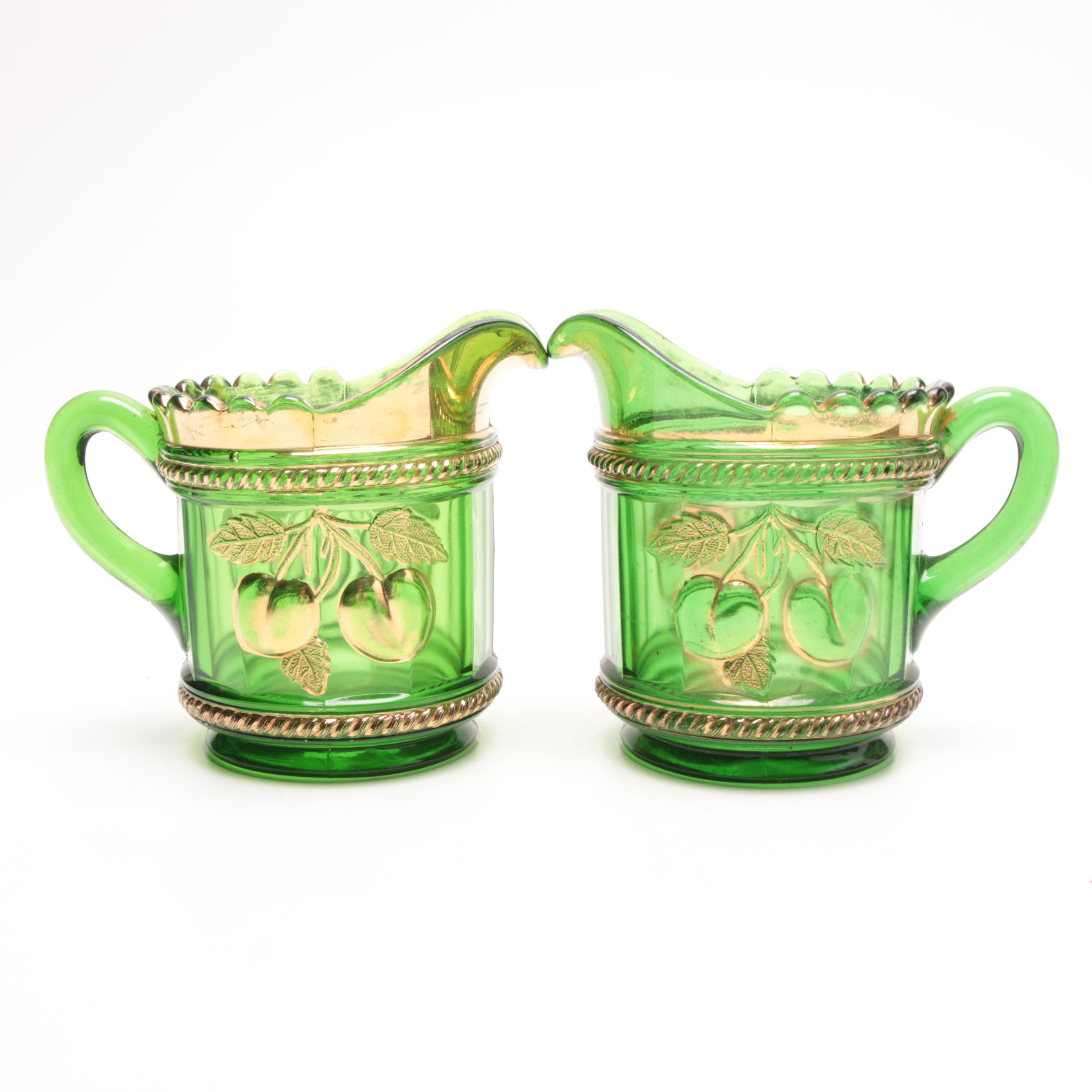 Northwood Carnival Glass "Cherry and Cable" Service Pieces