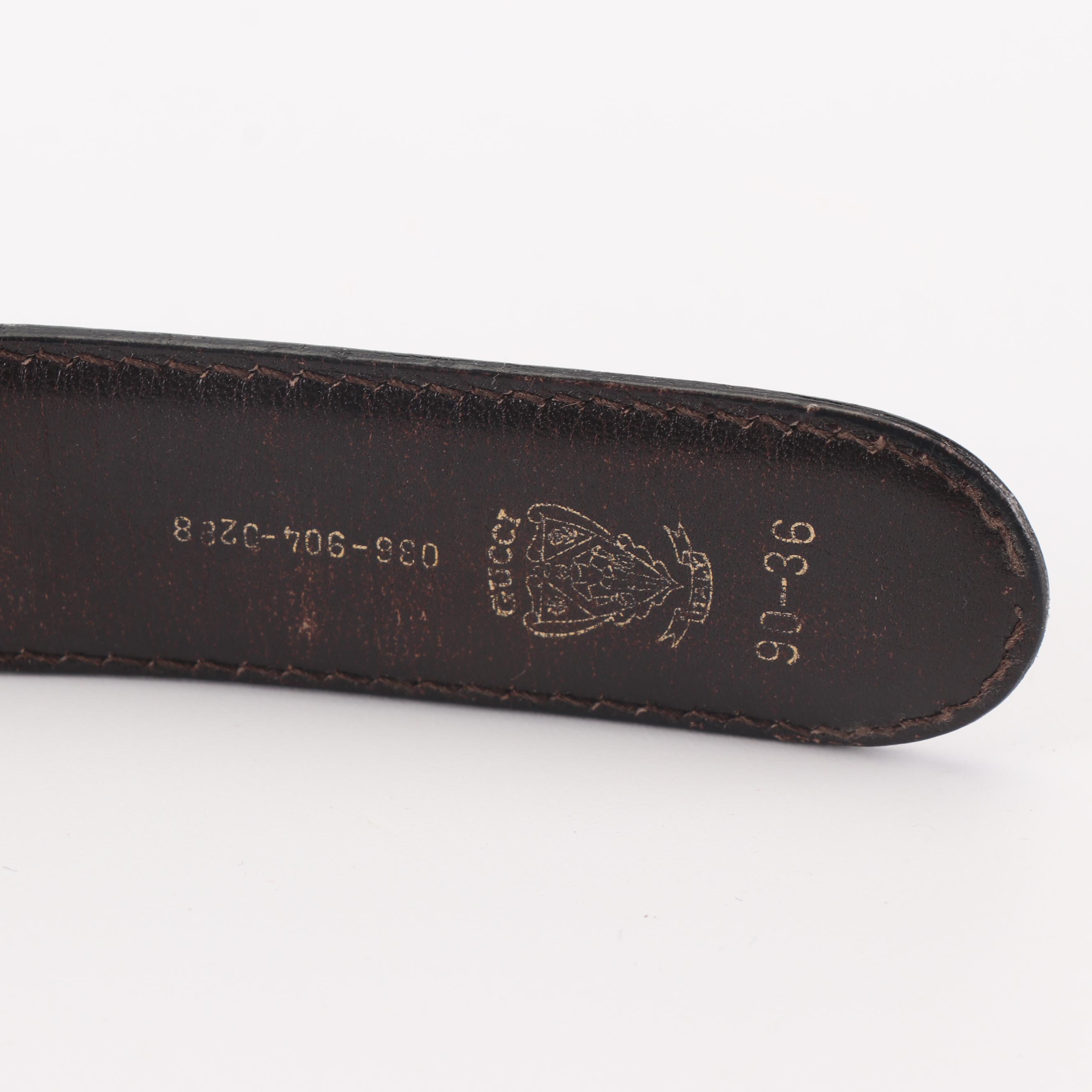 Women's Gucci Reversible Black/Brown Leather Belt, Made in Italy