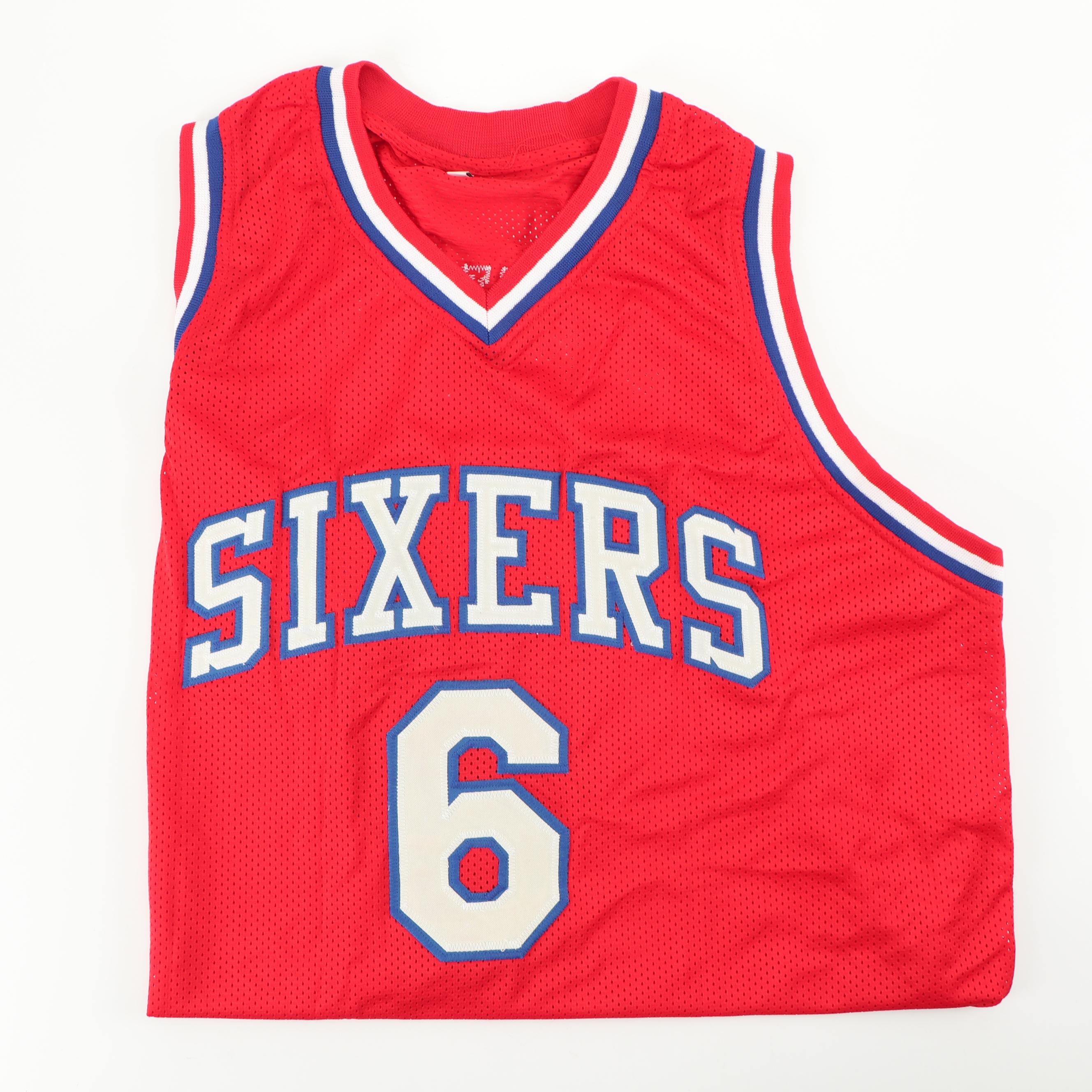 Julius "Dr. J" Erving Autographed Philadelphia 76ers Jersey - PSA/DNA COA