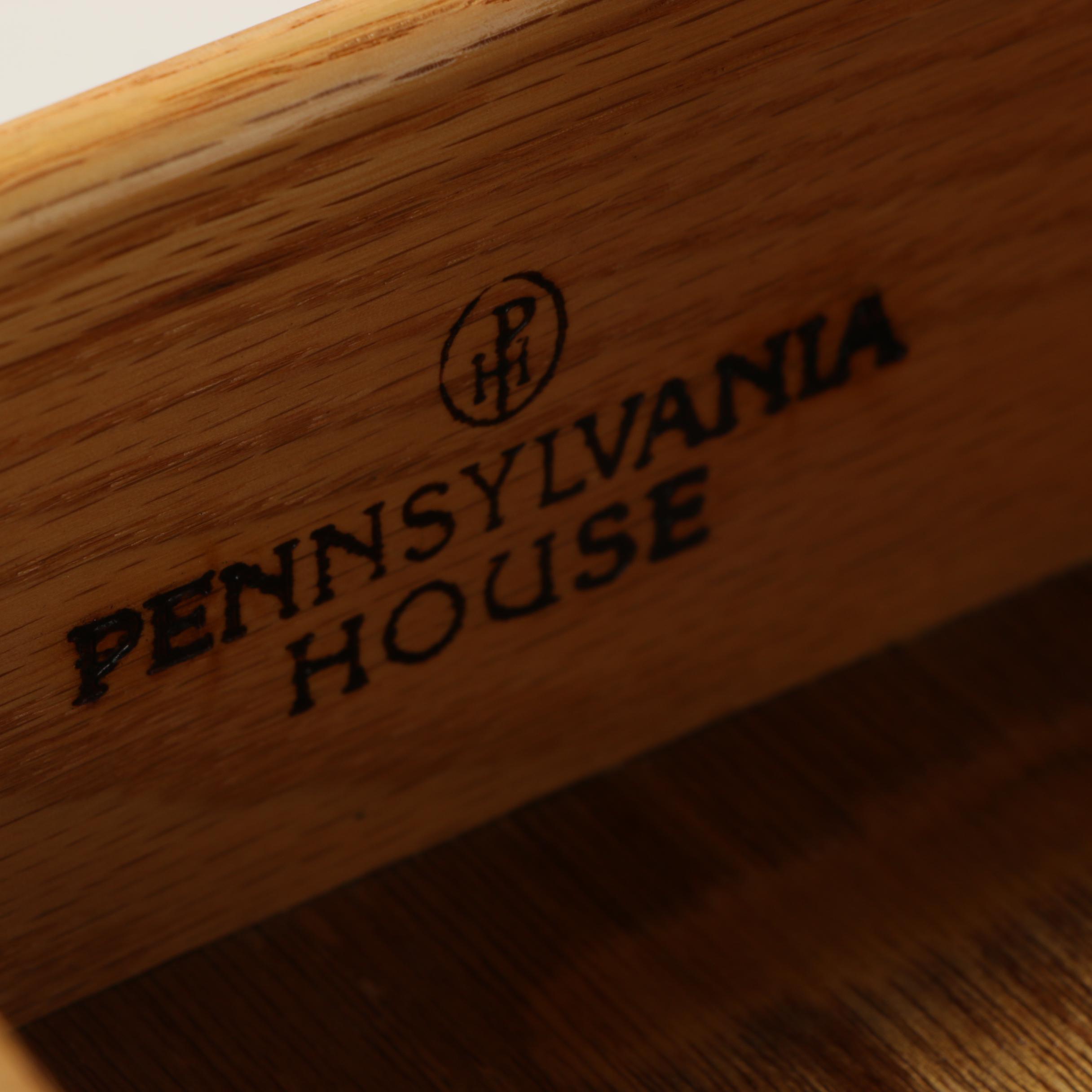 Colonial Style Oak Nightstands by Pennsylvania House, Late 20th Century