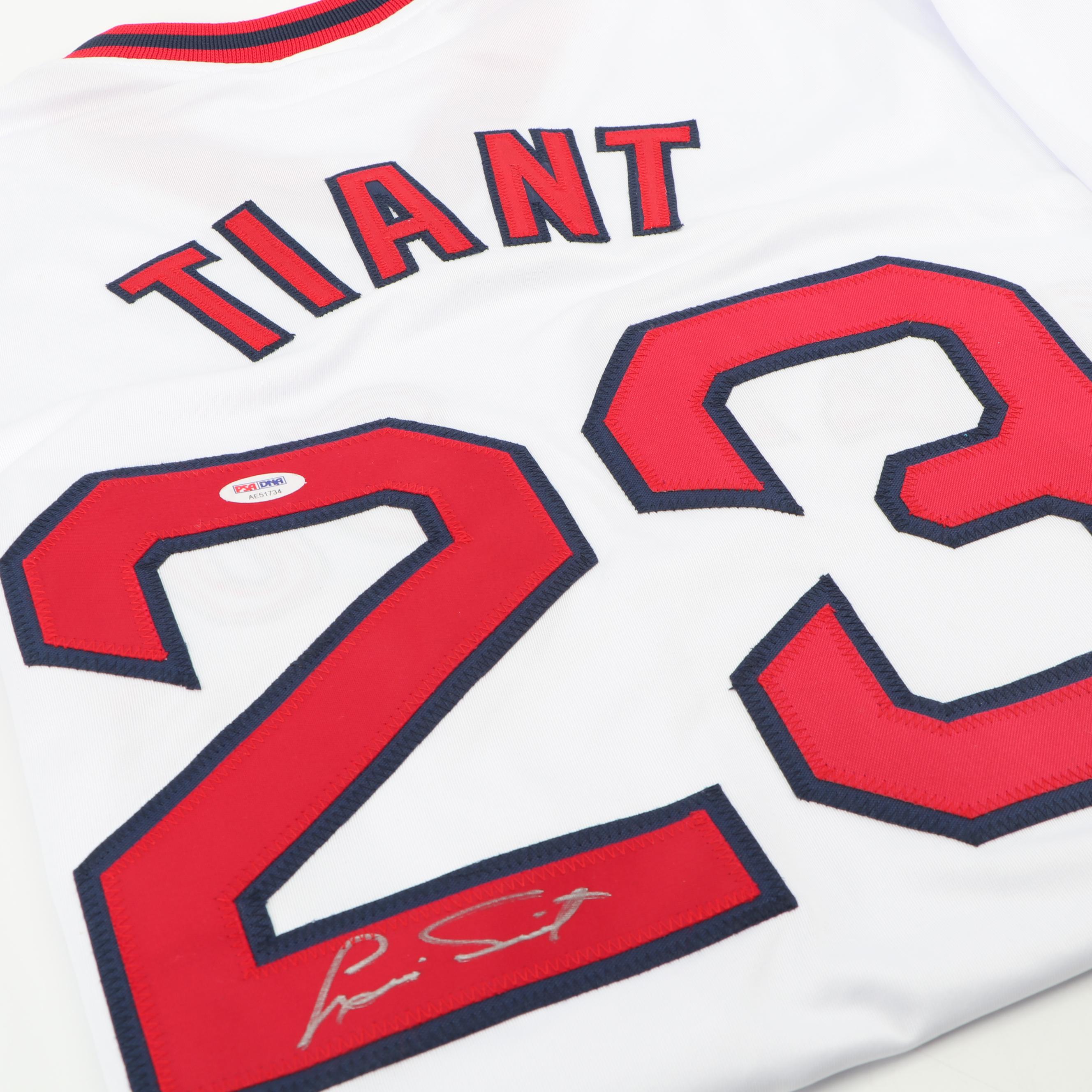 Luis Tiant Autographed Boston Red Sox Jersey - PSA/DNA COA