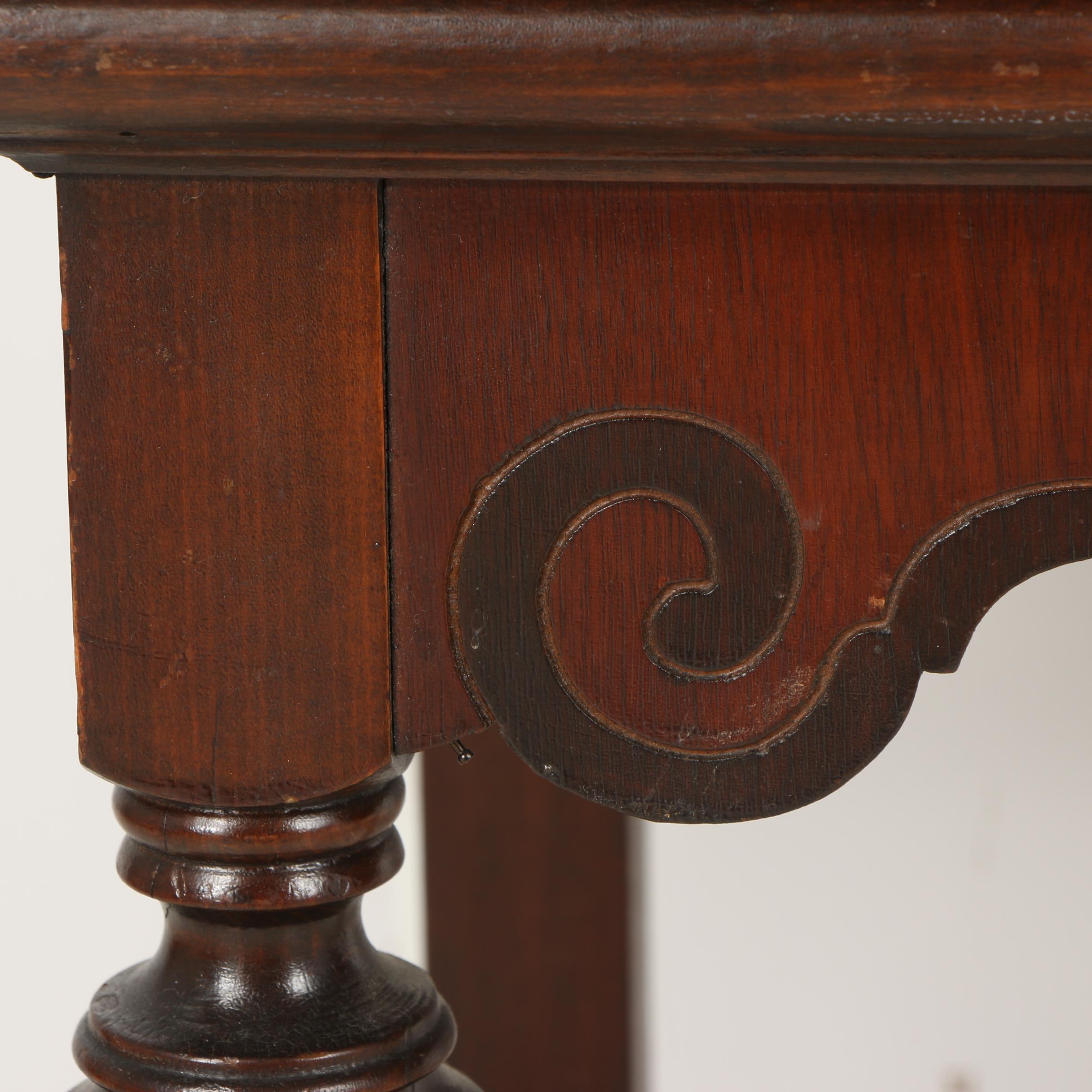 Jacobean Revival Style Mahogany Cabinet, Mid-20th Century