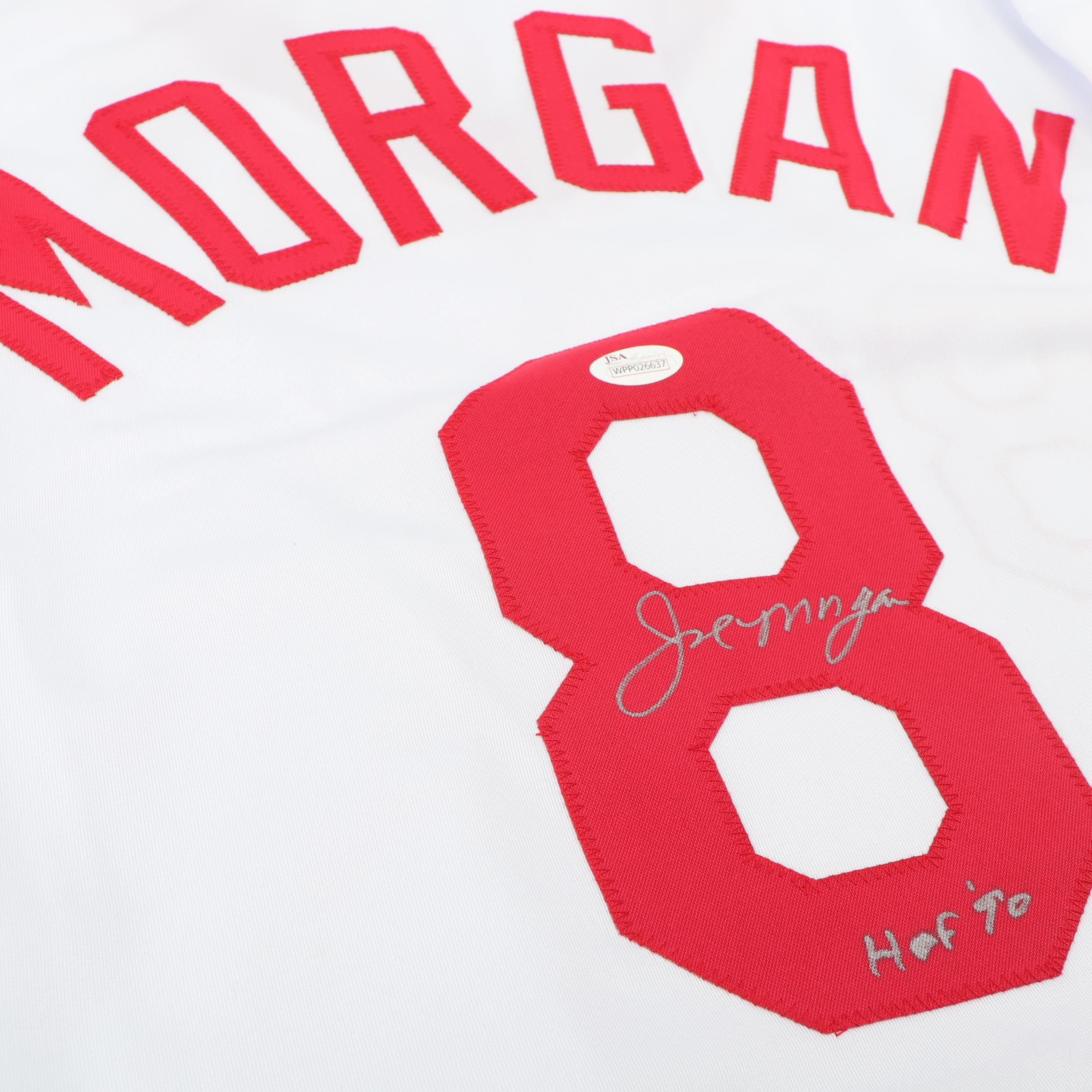 Joe Morgan Autographed Cincinnati Reds Jersey - JSA COA