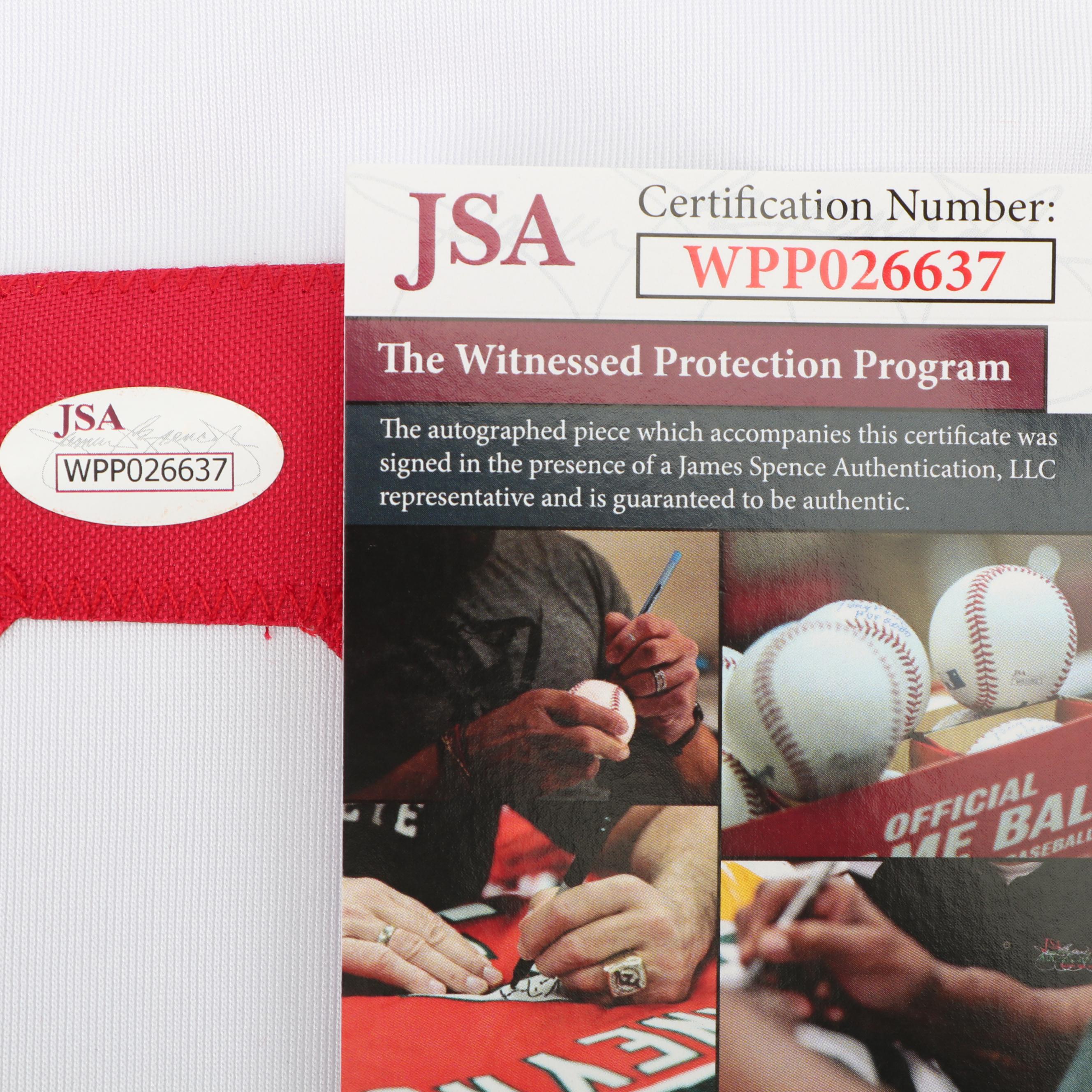 Joe Morgan Autographed Cincinnati Reds Jersey - JSA COA