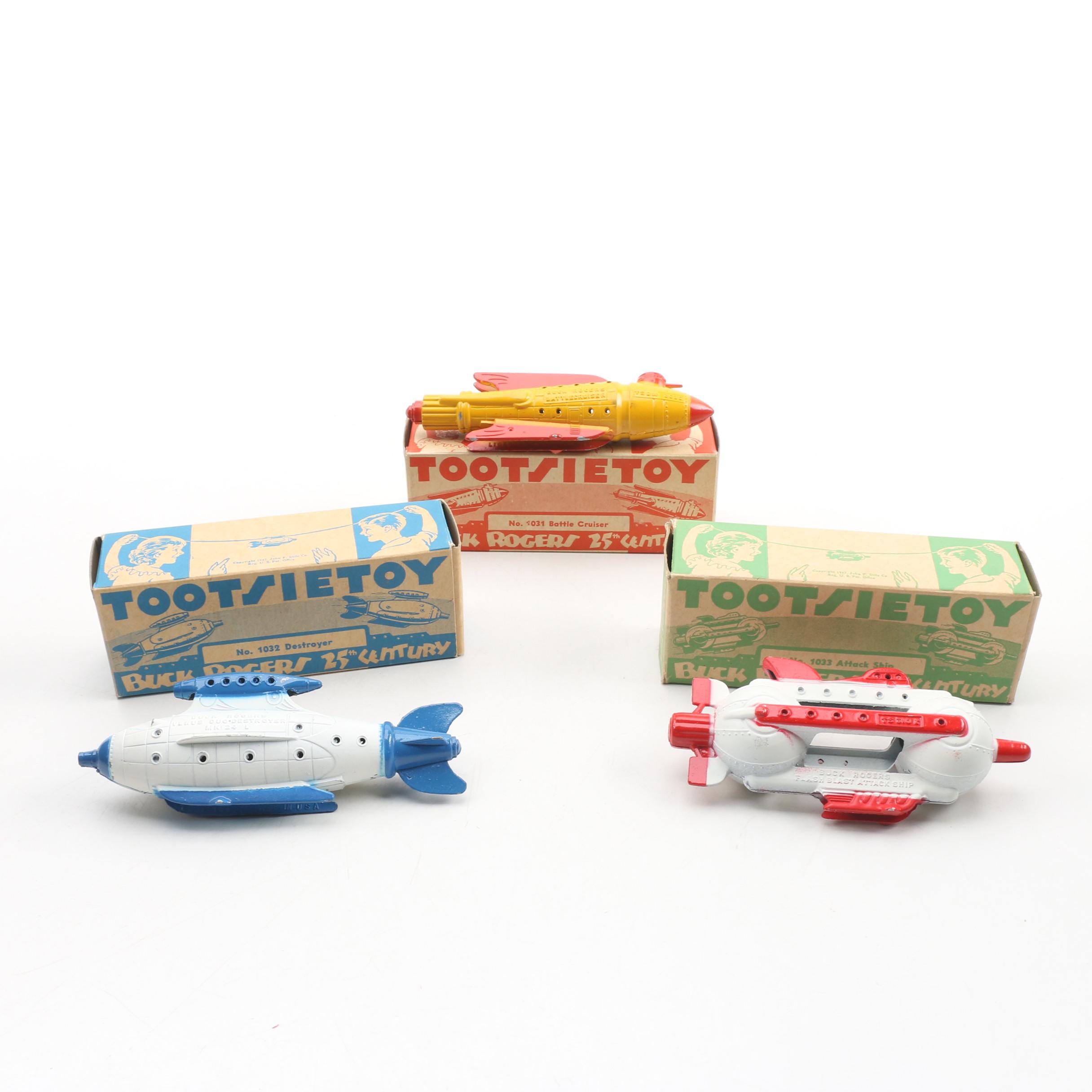 Tootsie Toy "Buck Rogers in the 25th Century" Die-Cast Rockets, 1937