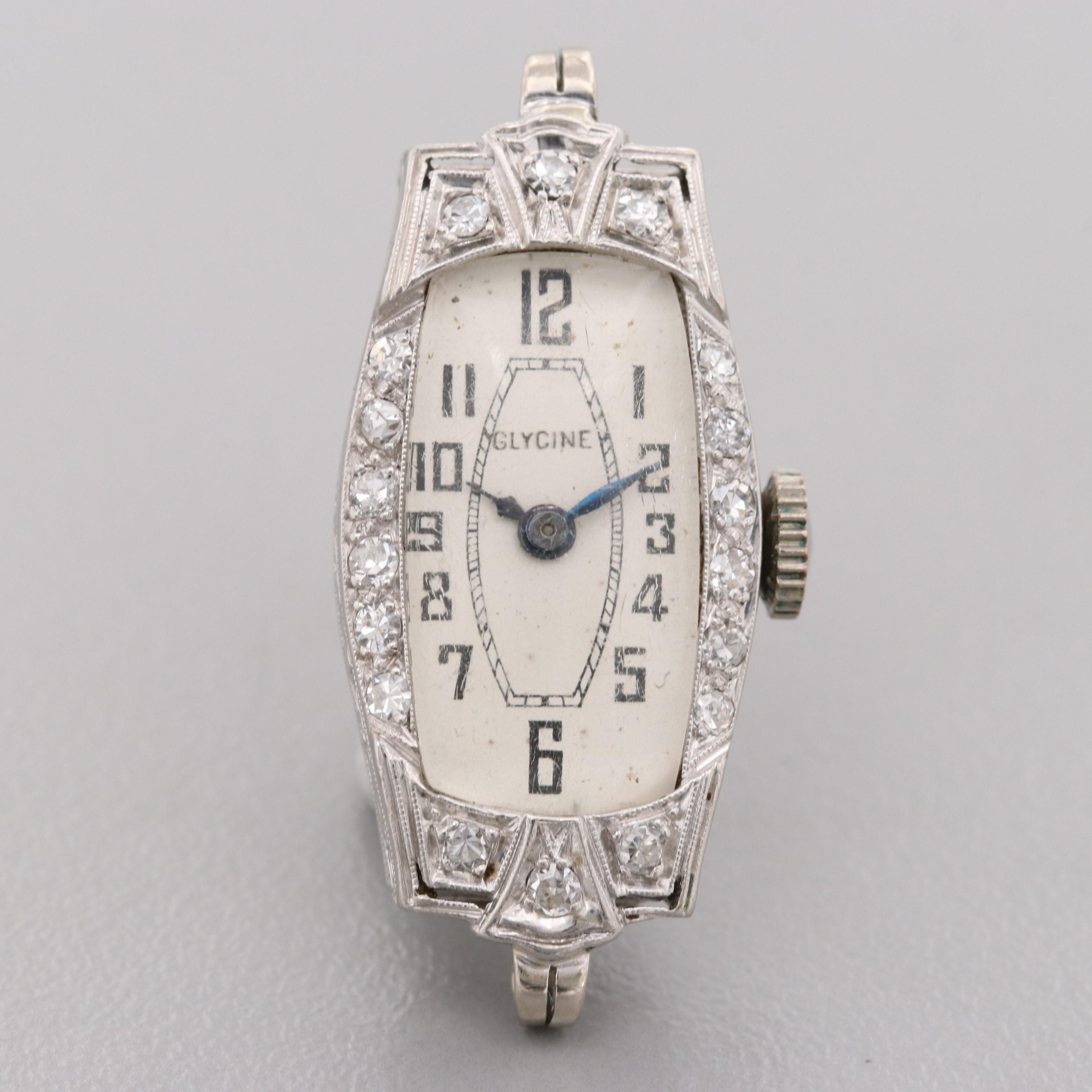 Vintage Glycine Platinum Watch