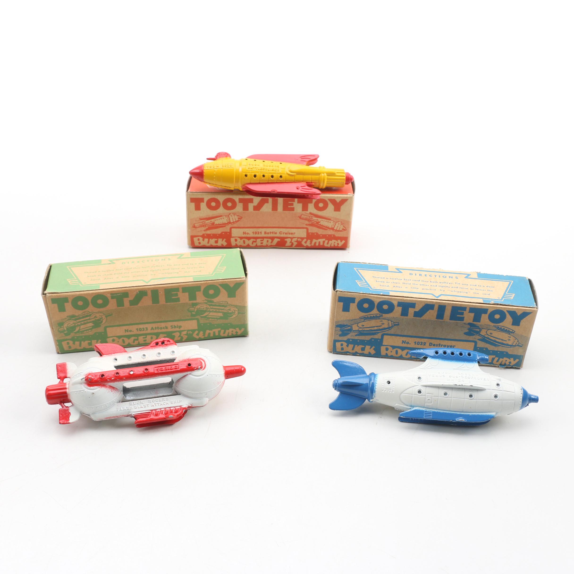 Tootsie Toy "Buck Rogers in the 25th Century" Die-Cast Rockets, 1937