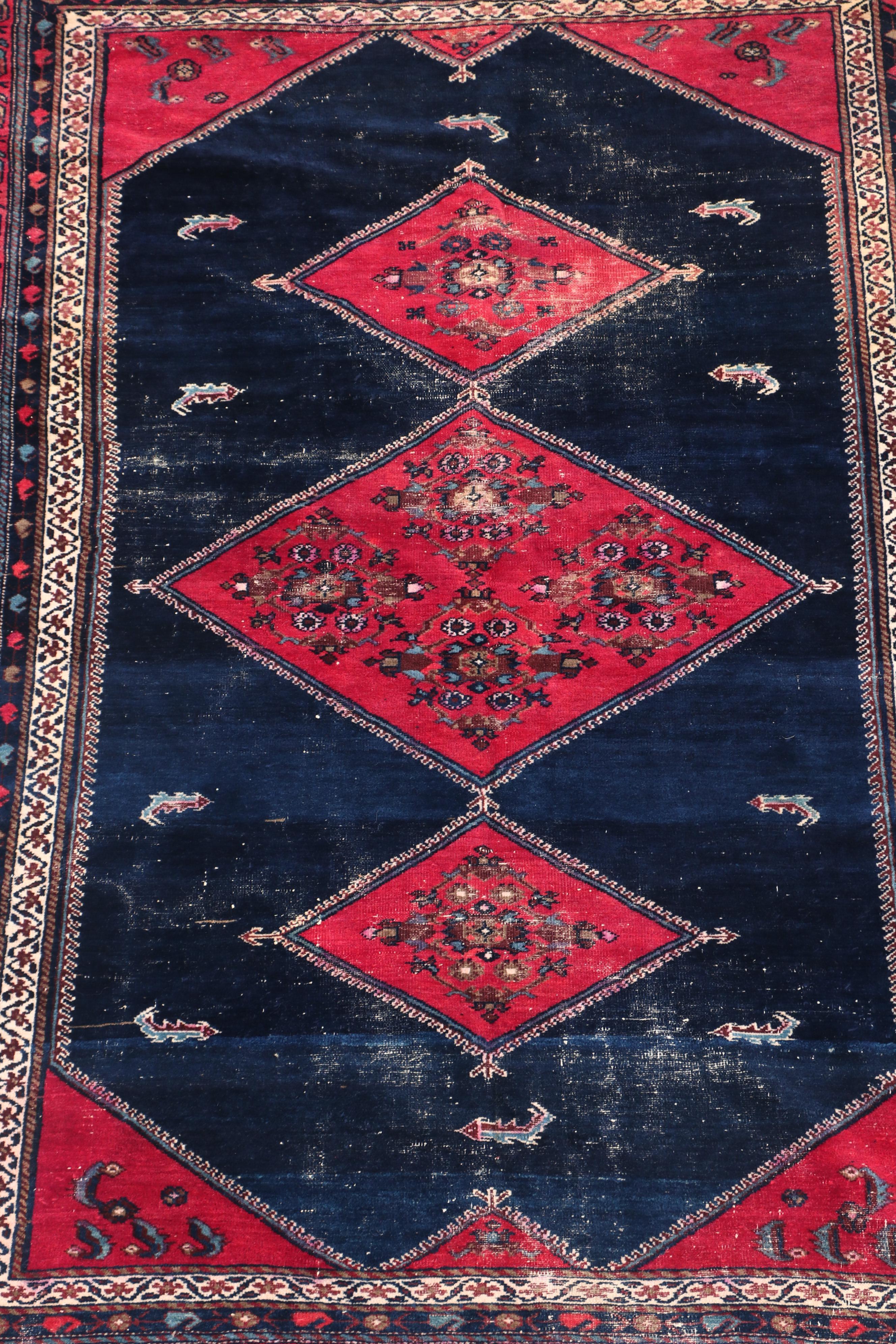 Hand-Knotted Persian Luri Wool Rug