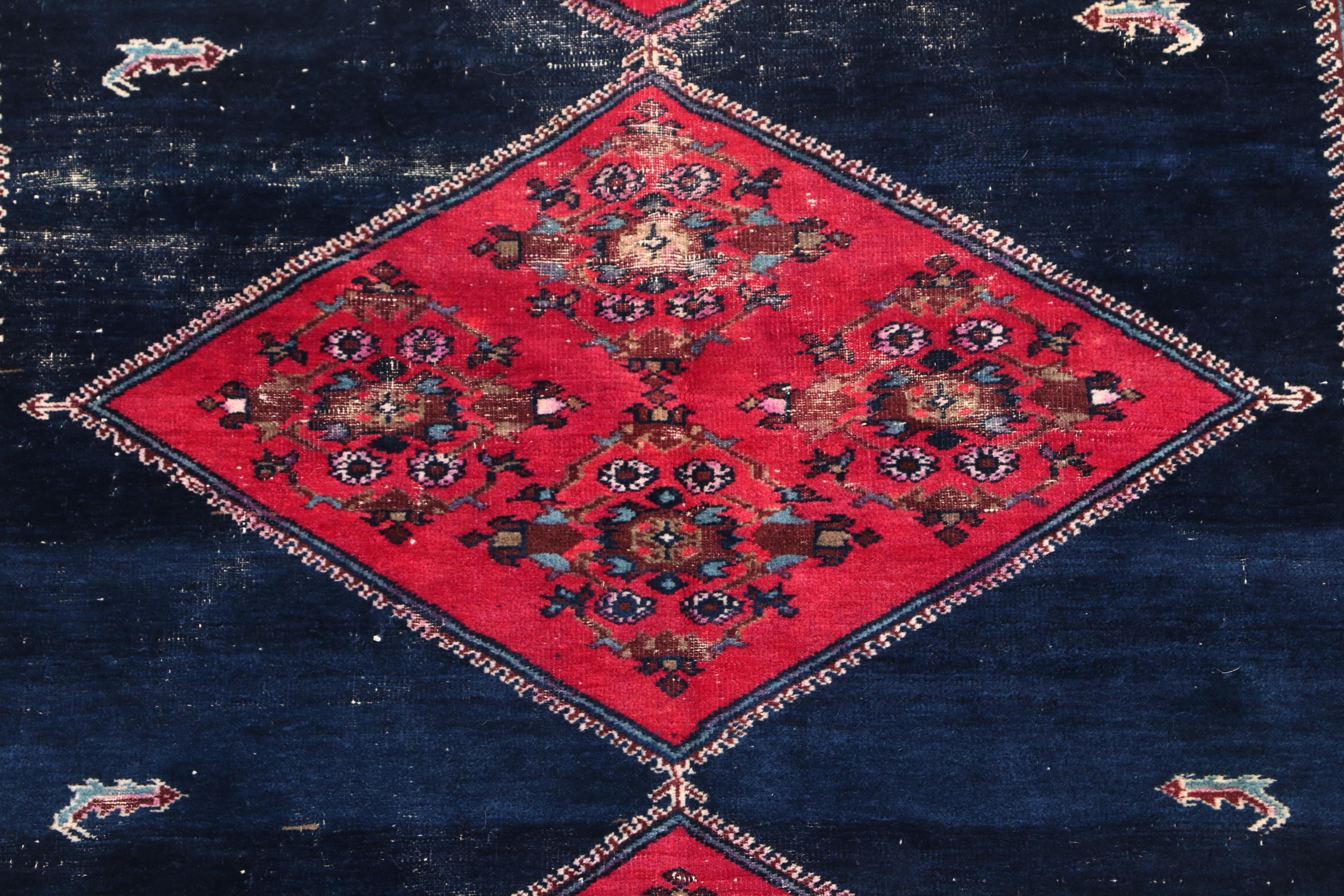 Hand-Knotted Persian Luri Wool Rug