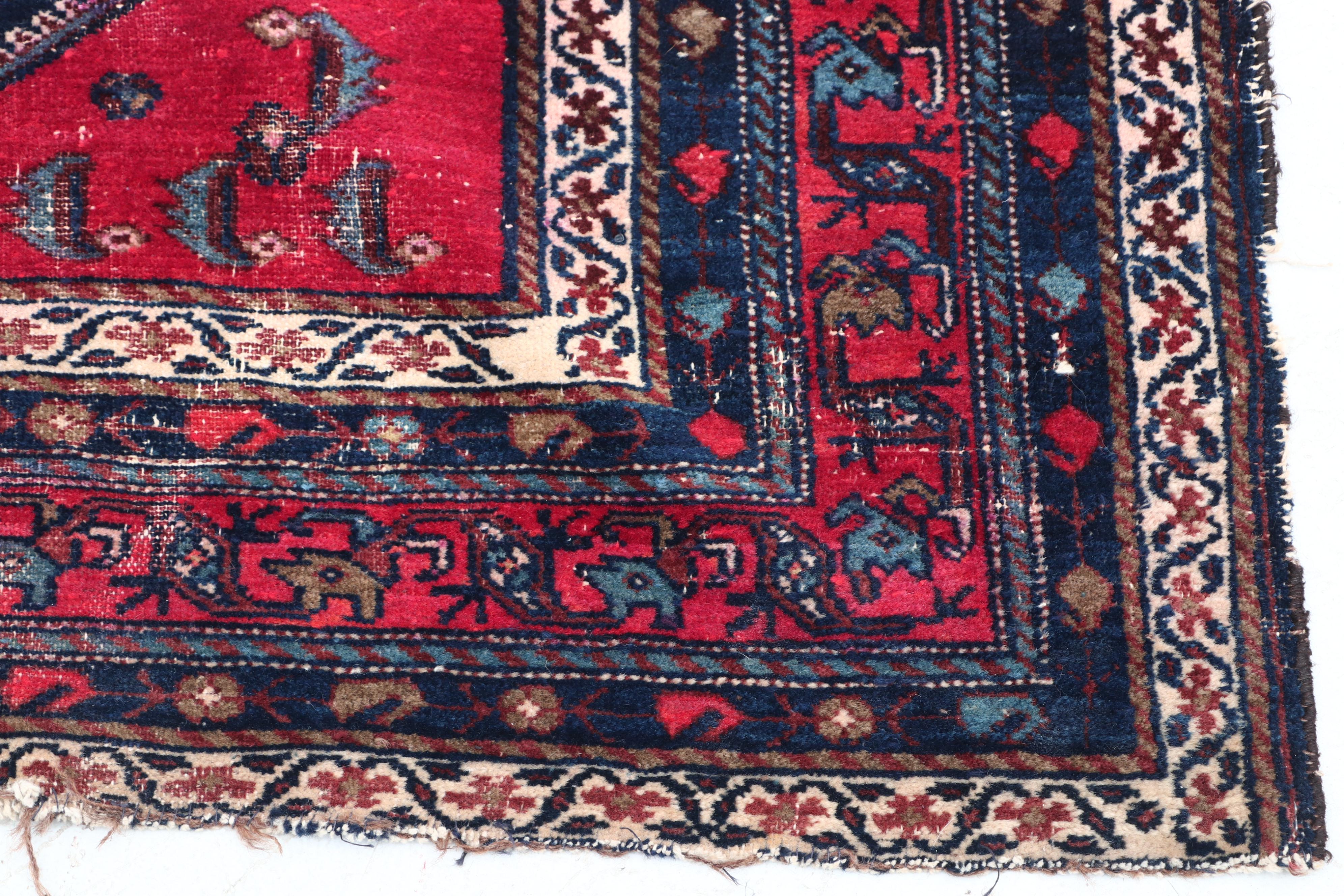 Hand-Knotted Persian Luri Wool Rug