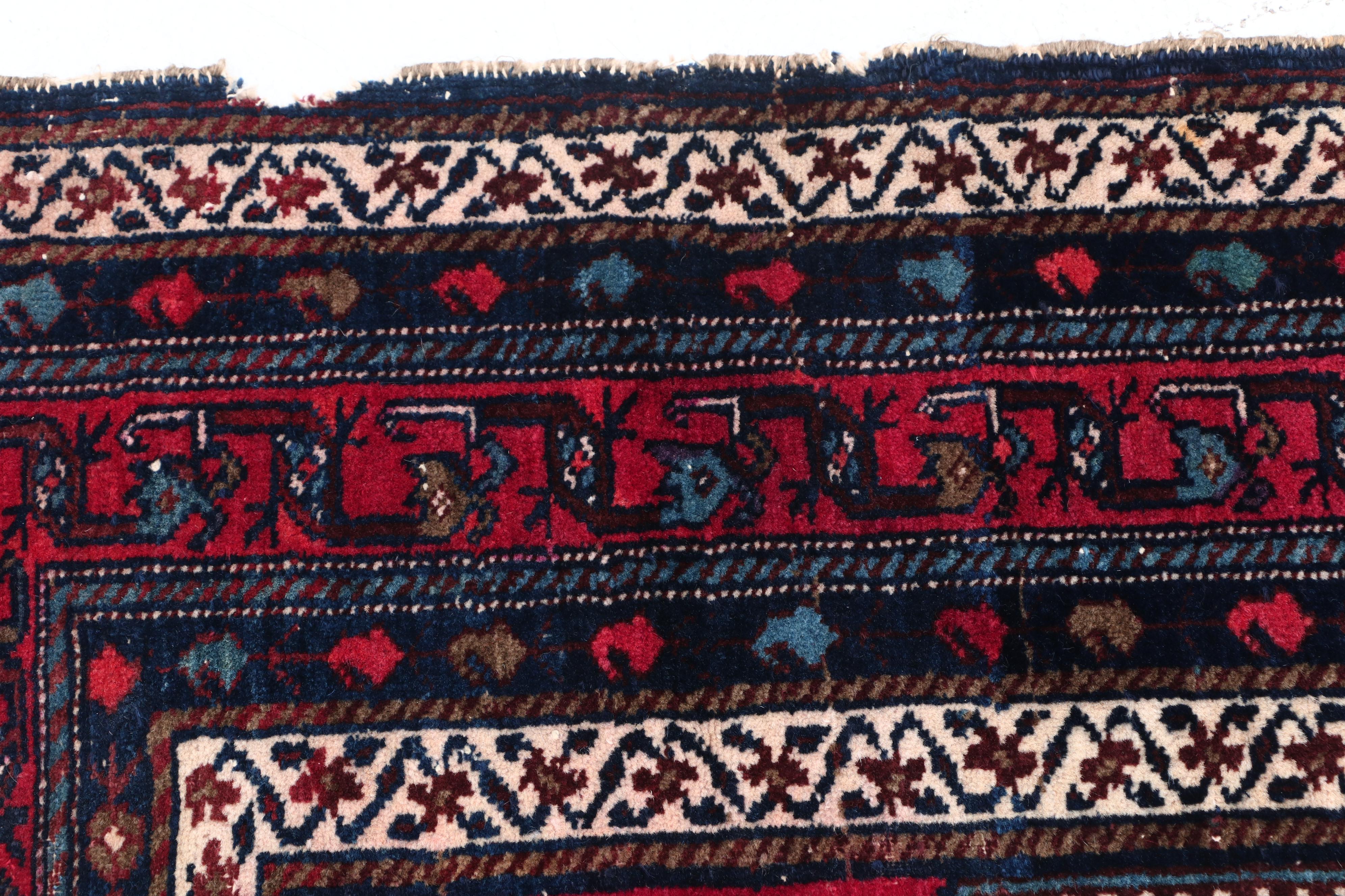 Hand-Knotted Persian Luri Wool Rug