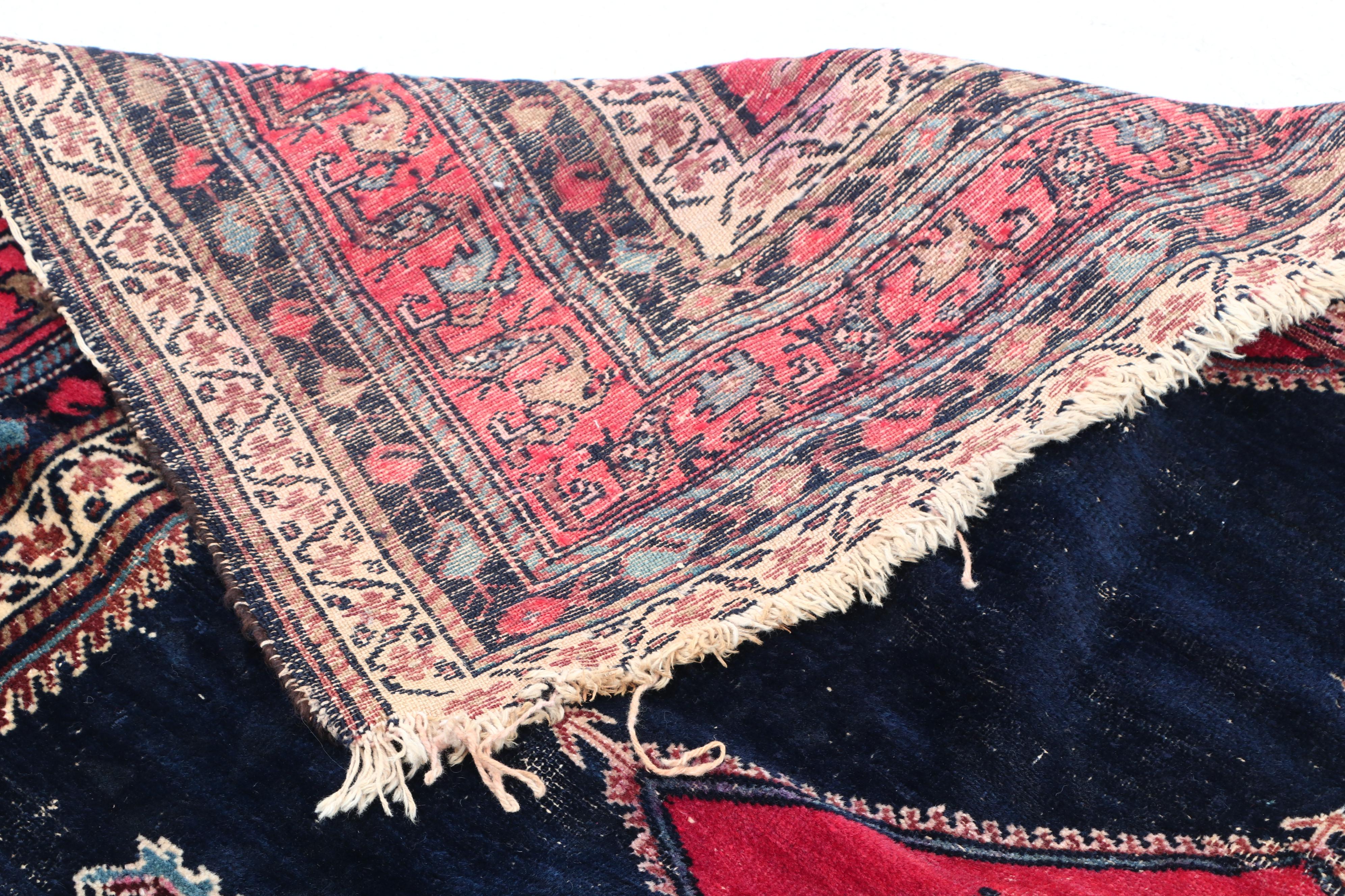 Hand-Knotted Persian Luri Wool Rug