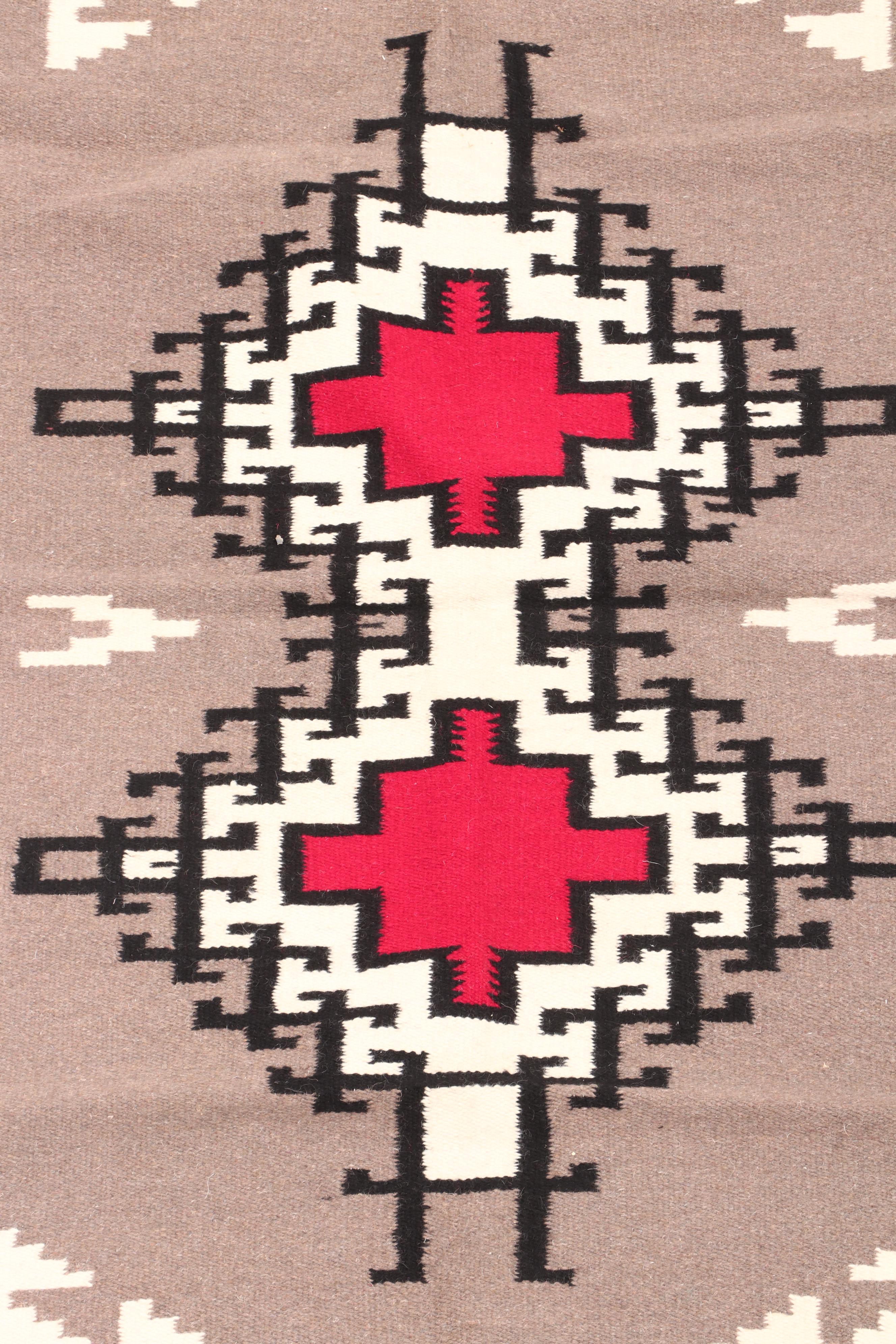 Handwoven Navajo Style Wool Rug
