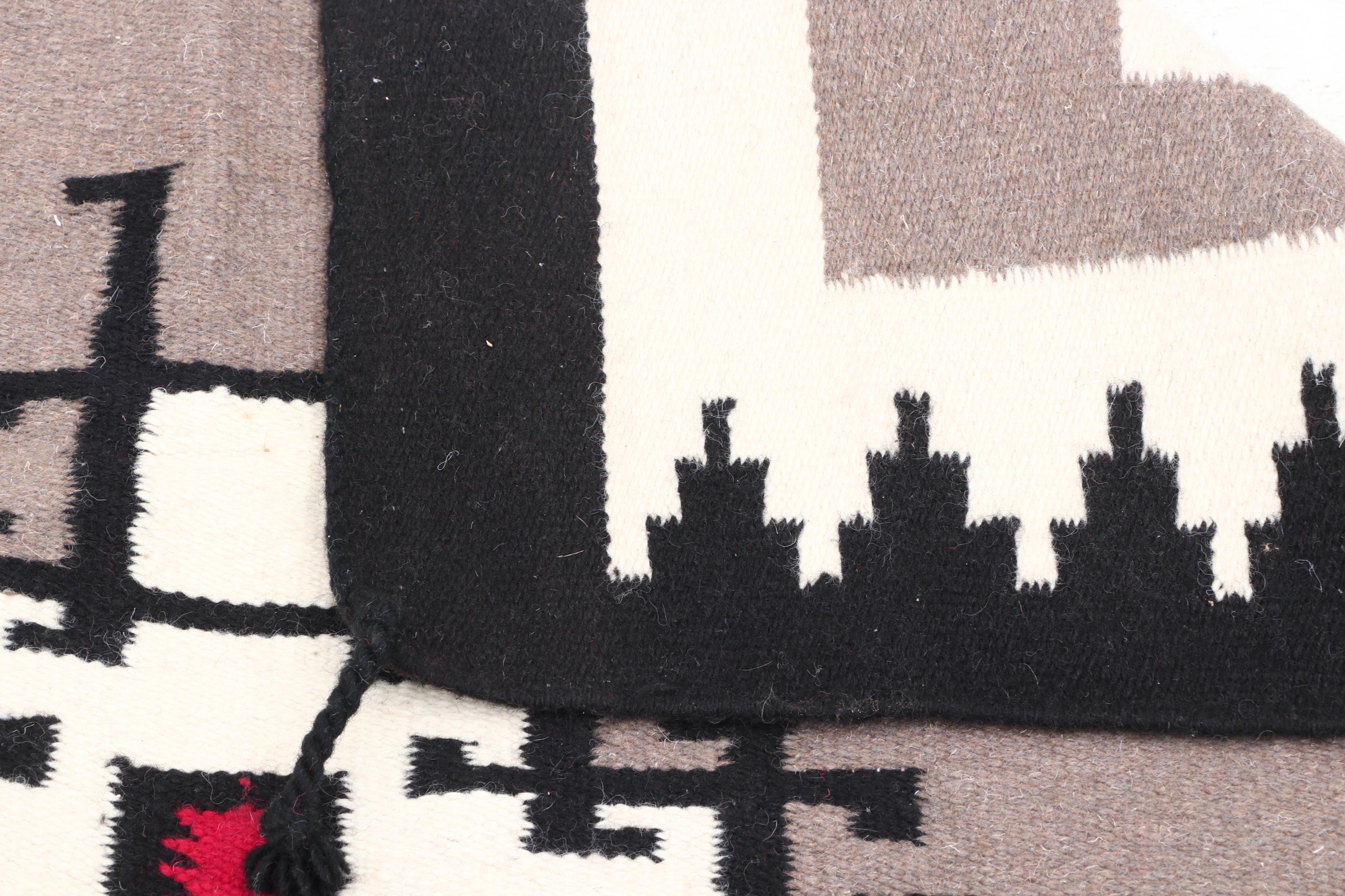 Handwoven Navajo Style Wool Rug