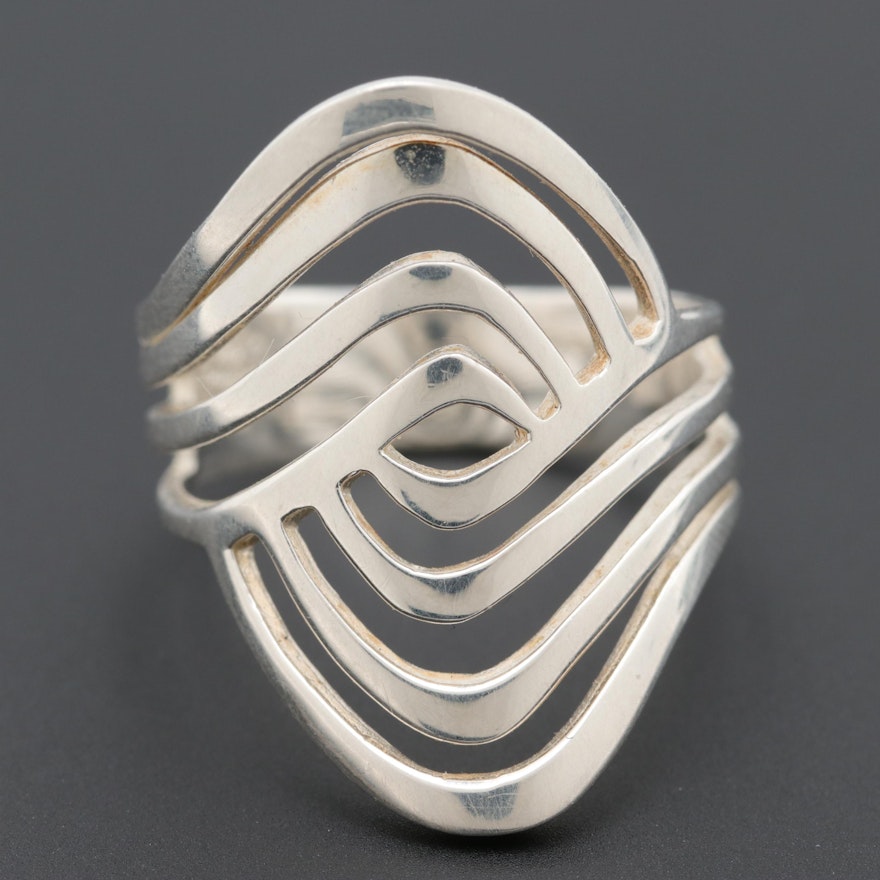 Sterling Silver Open Work Ring