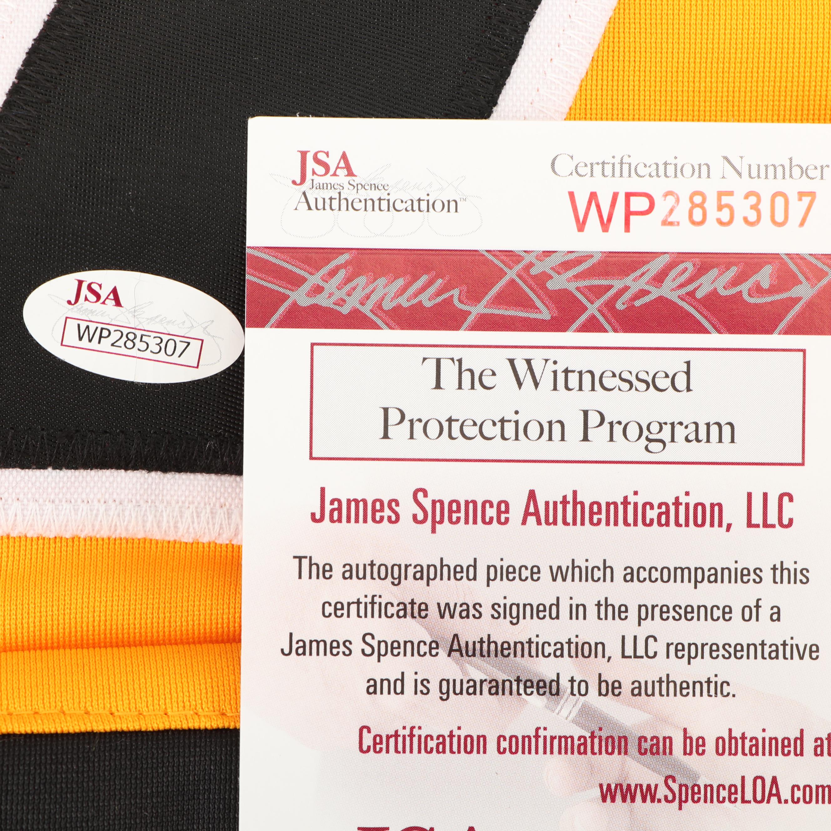 Phil Esposito Autographed Boston Bruins Throwback Jersey - JSA COA