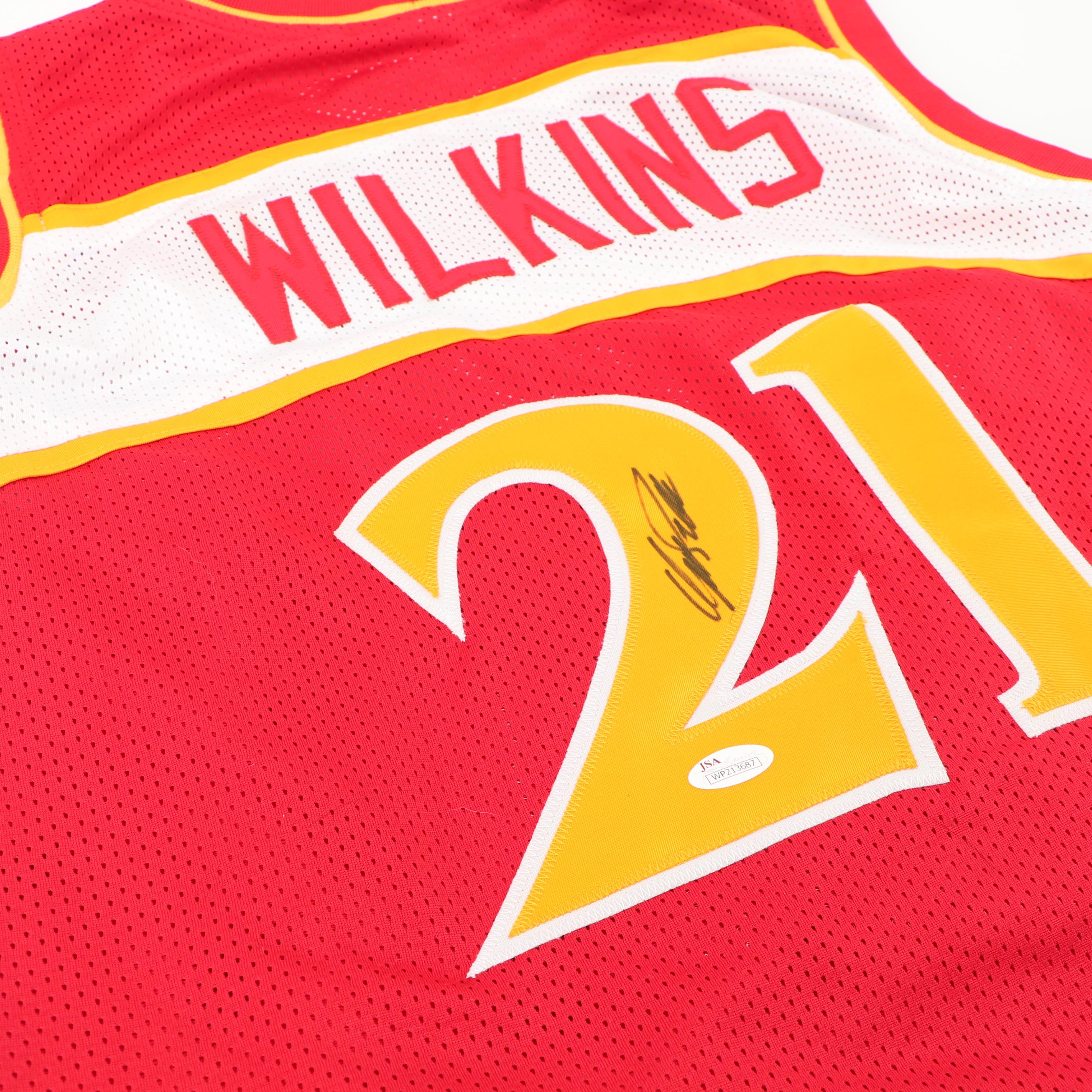 Dominique Wilkins Autographed Atlanta Hawks Throwback Jersey - JSA COA