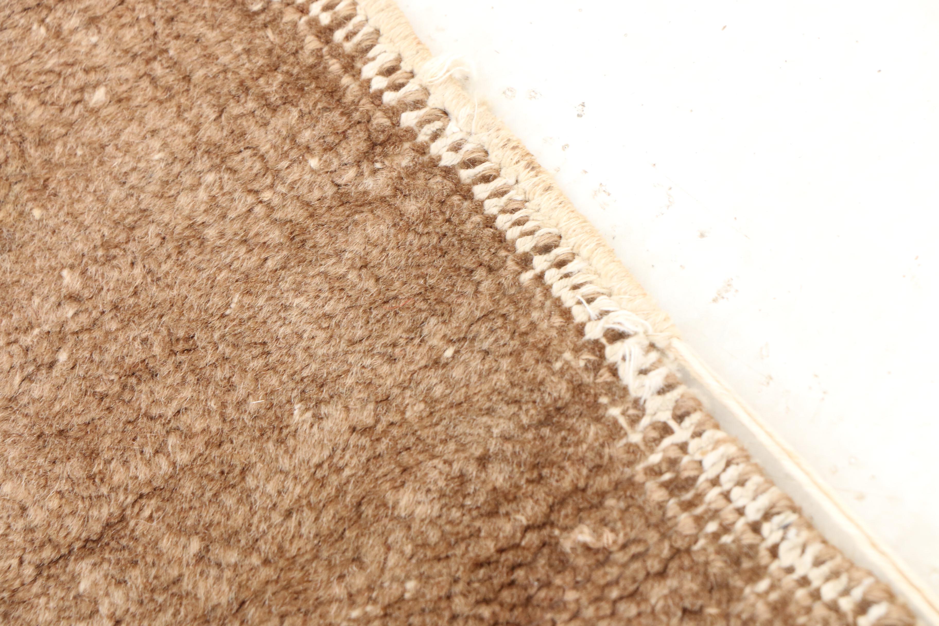 Hand-Knotted Chinese Wool Vase Rug