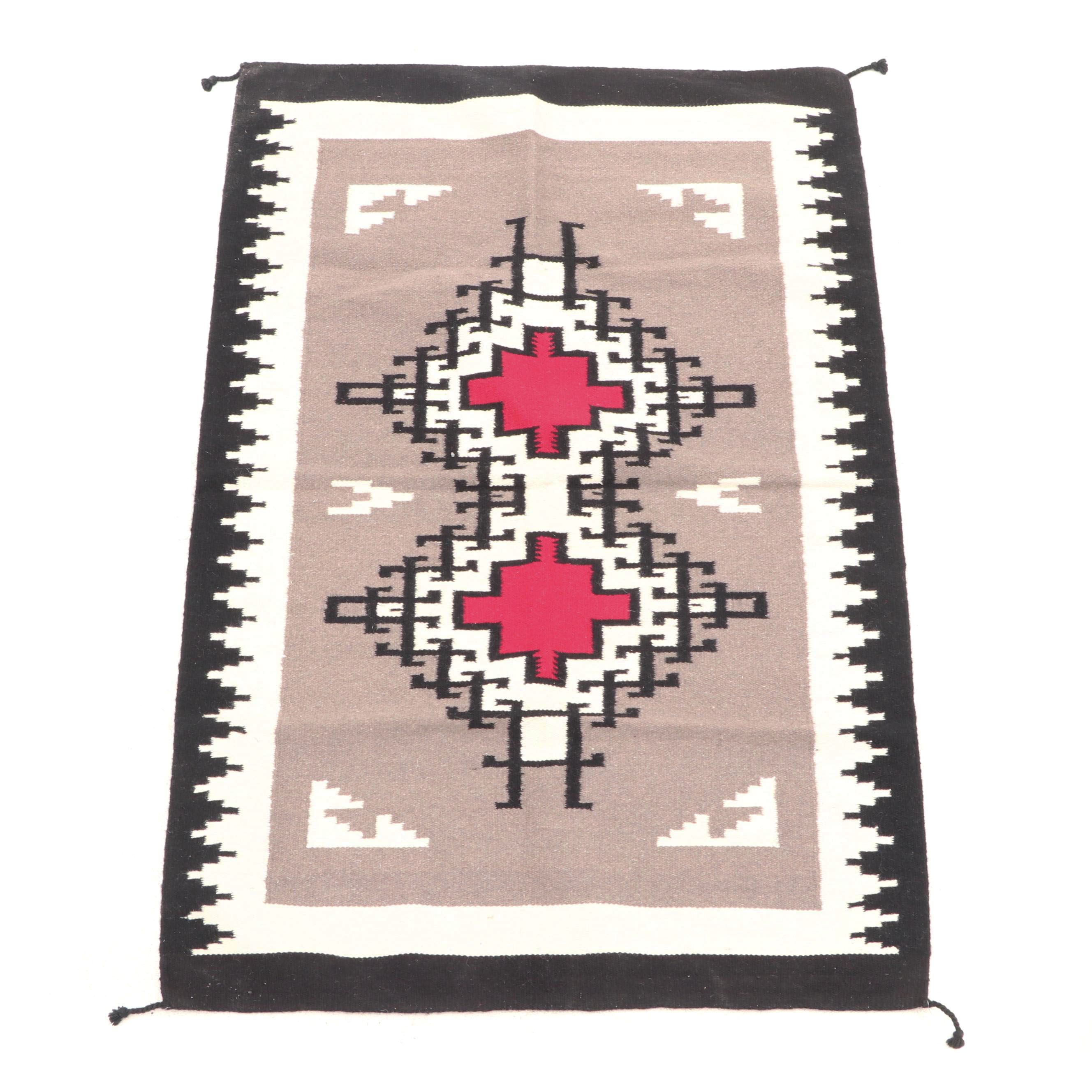 Handwoven Navajo Style Wool Rug