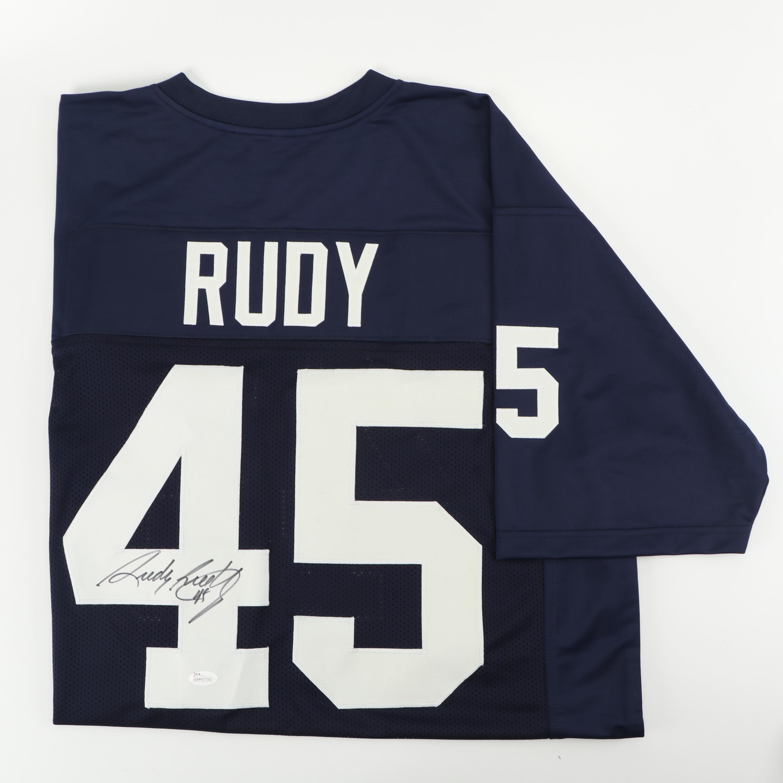 Rudy Ruettiger Autographed Notre Dame Jersey - JSA COA