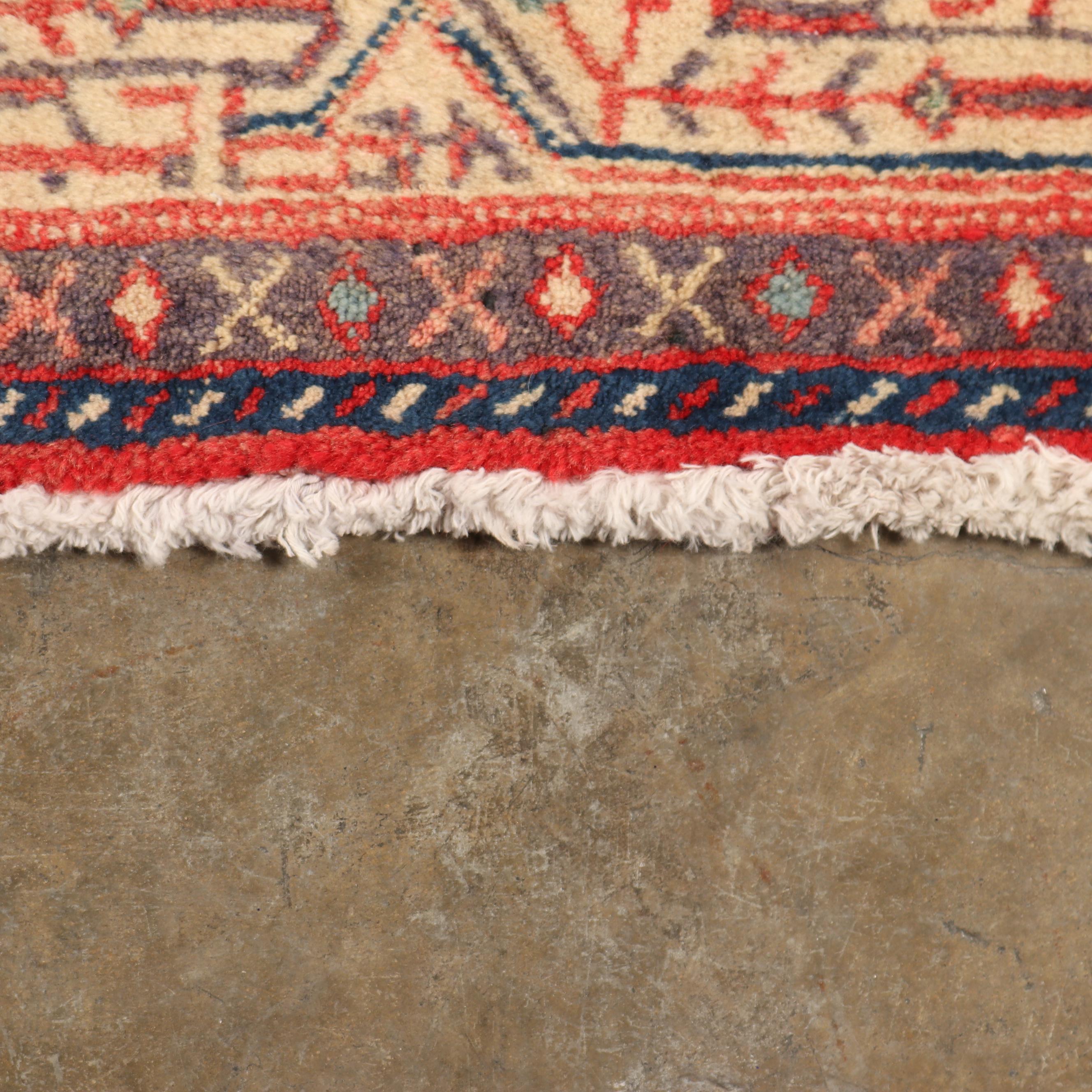 Hand-Knotted Persian Mir Seraband Wool Carpet Runner