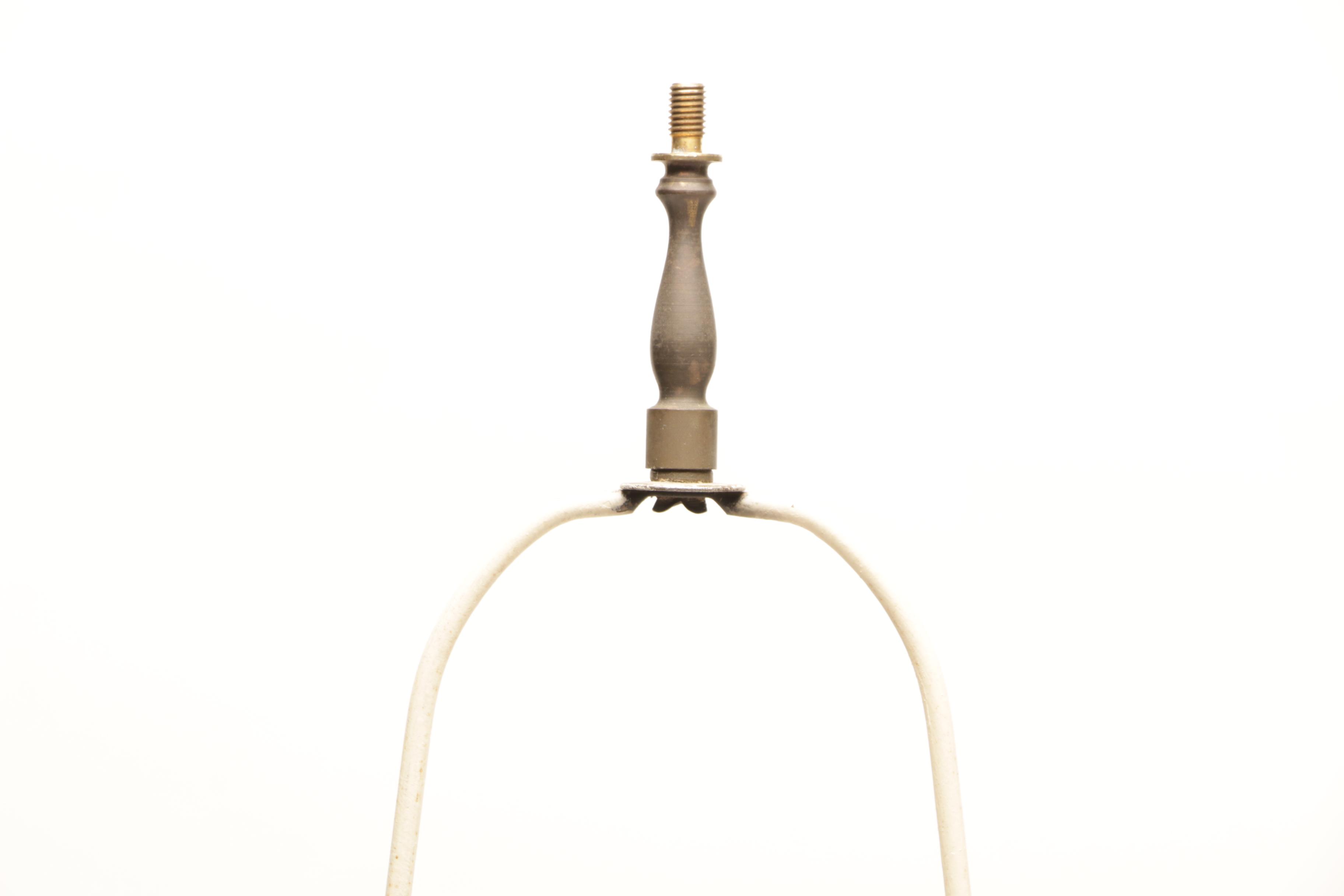 Classical Figural Painted Spelter Table Lamp