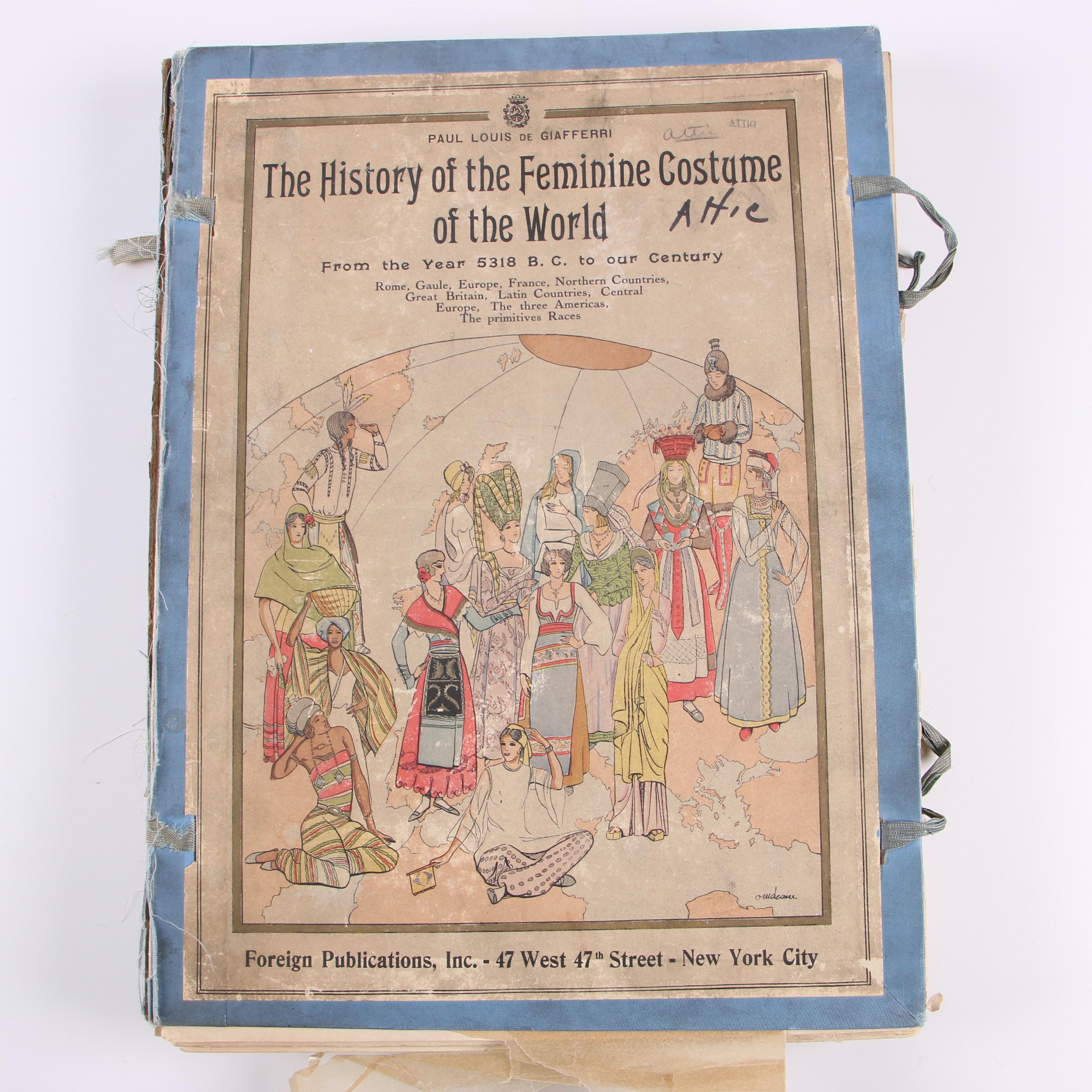 "The History of the Feminine Costume of the World" by Paul Louis de Giafferri