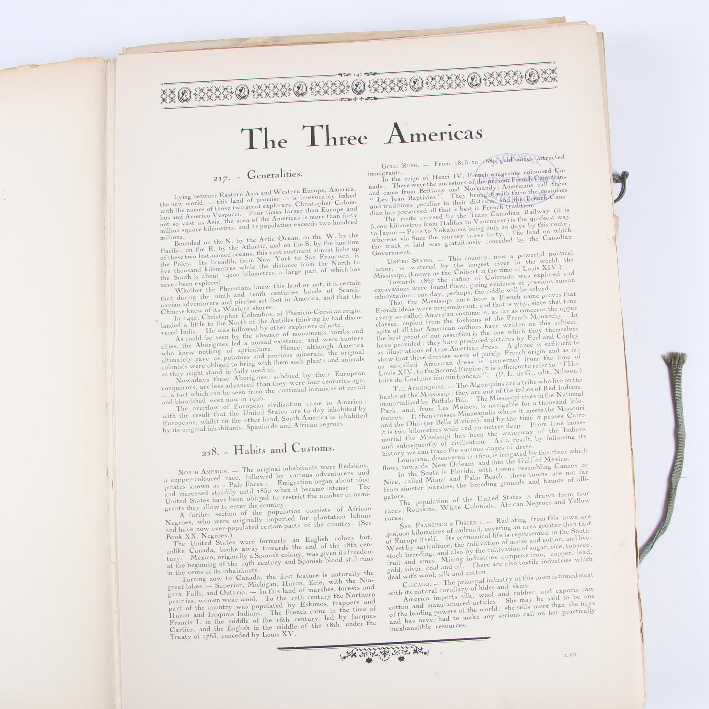 "The History of the Feminine Costume of the World" by Paul Louis de Giafferri