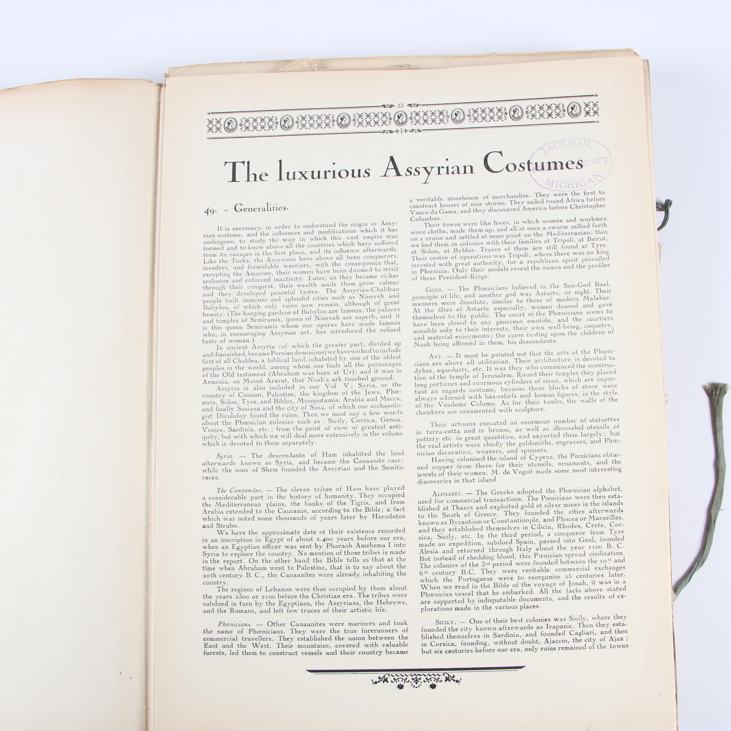 "The History of the Feminine Costume of the World" by Paul Louis de Giafferri