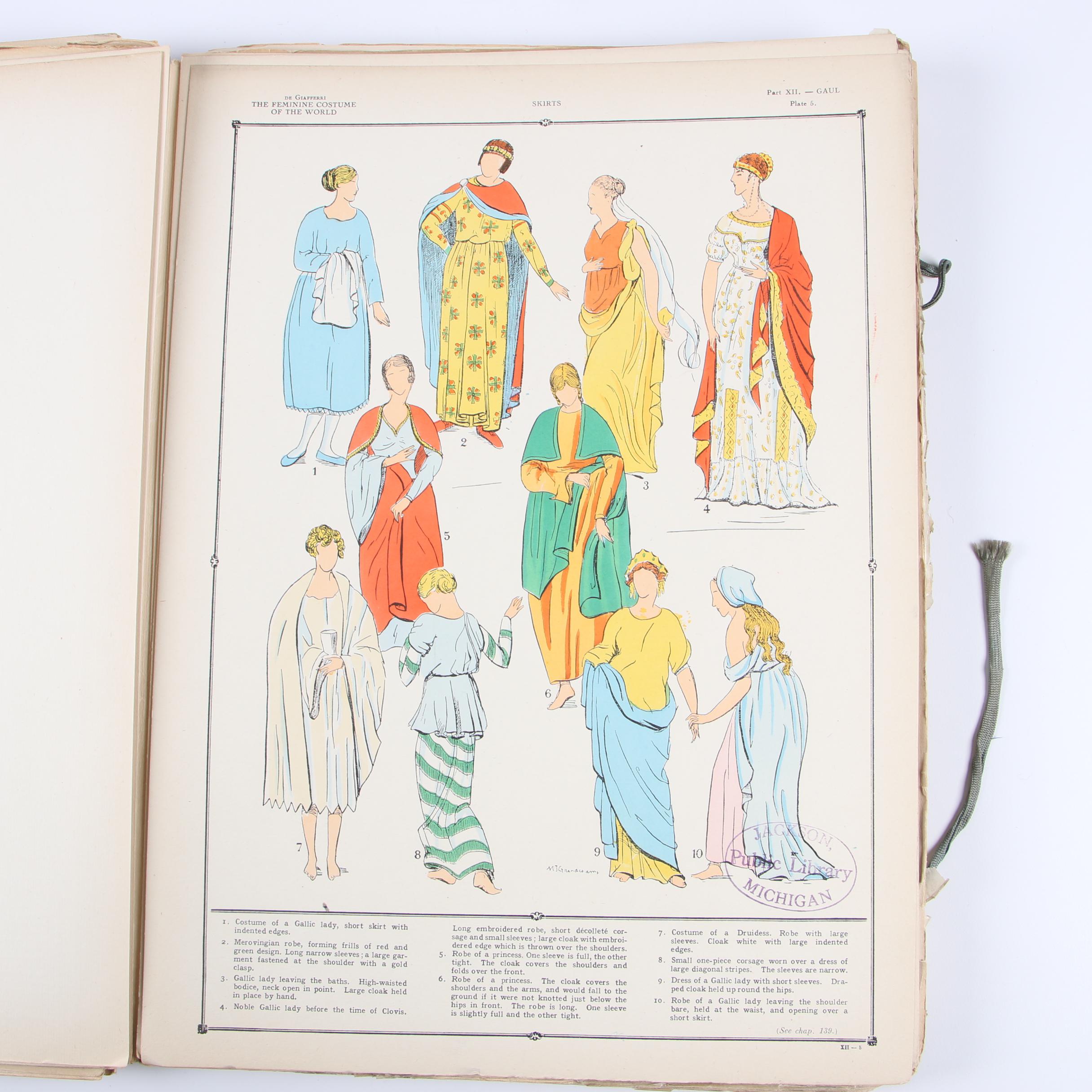 "The History of the Feminine Costume of the World" by Paul Louis de Giafferri