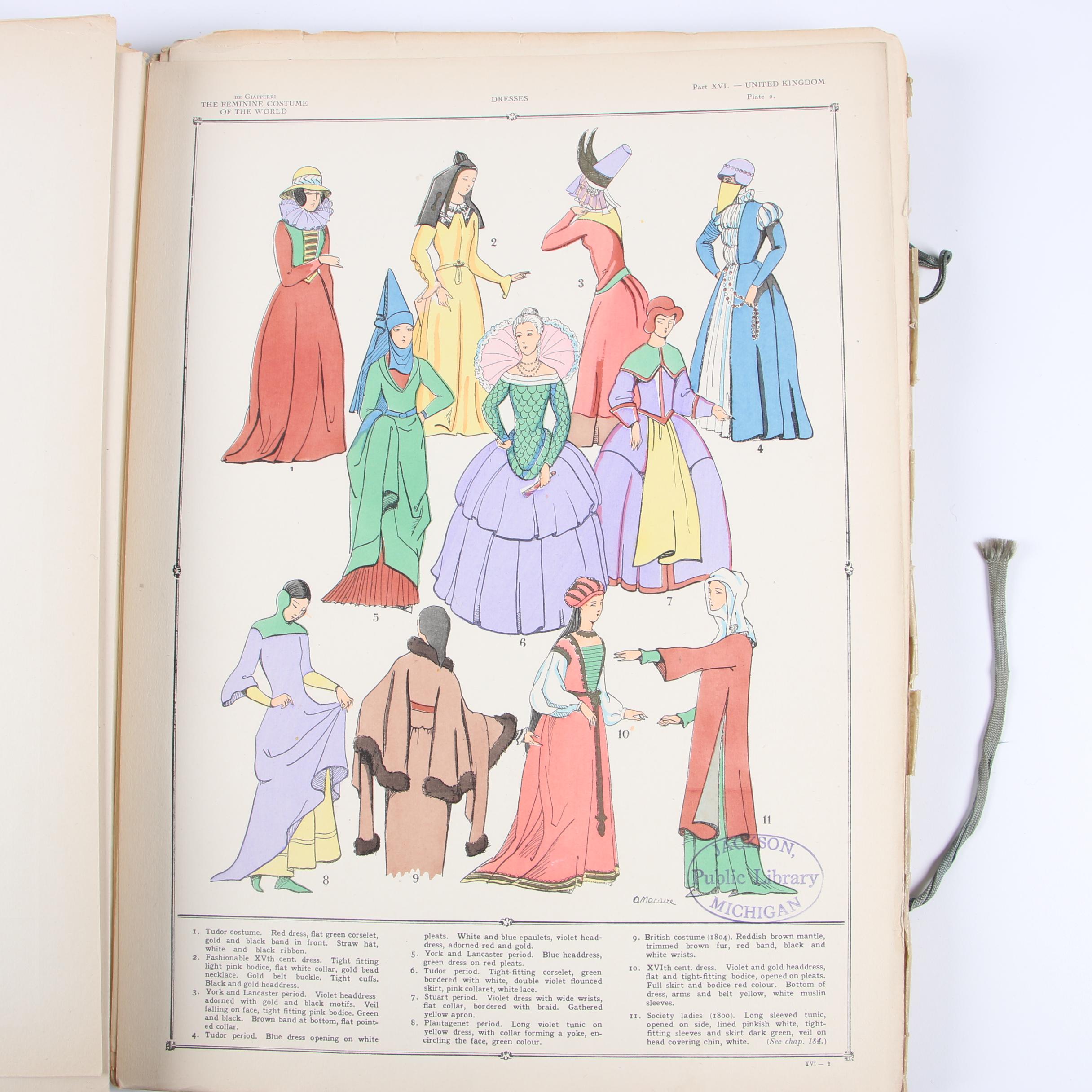 "The History of the Feminine Costume of the World" by Paul Louis de Giafferri