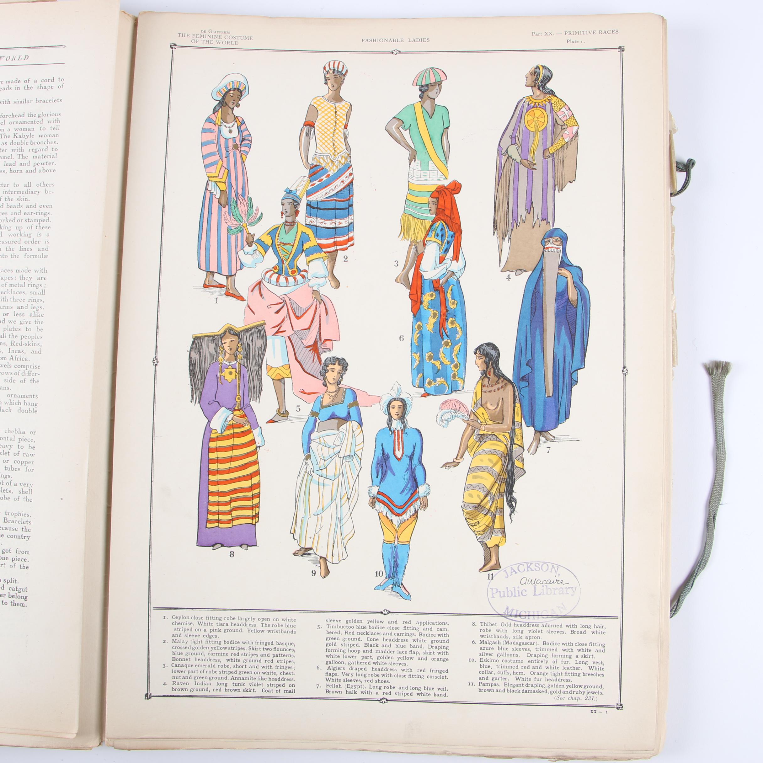 "The History of the Feminine Costume of the World" by Paul Louis de Giafferri