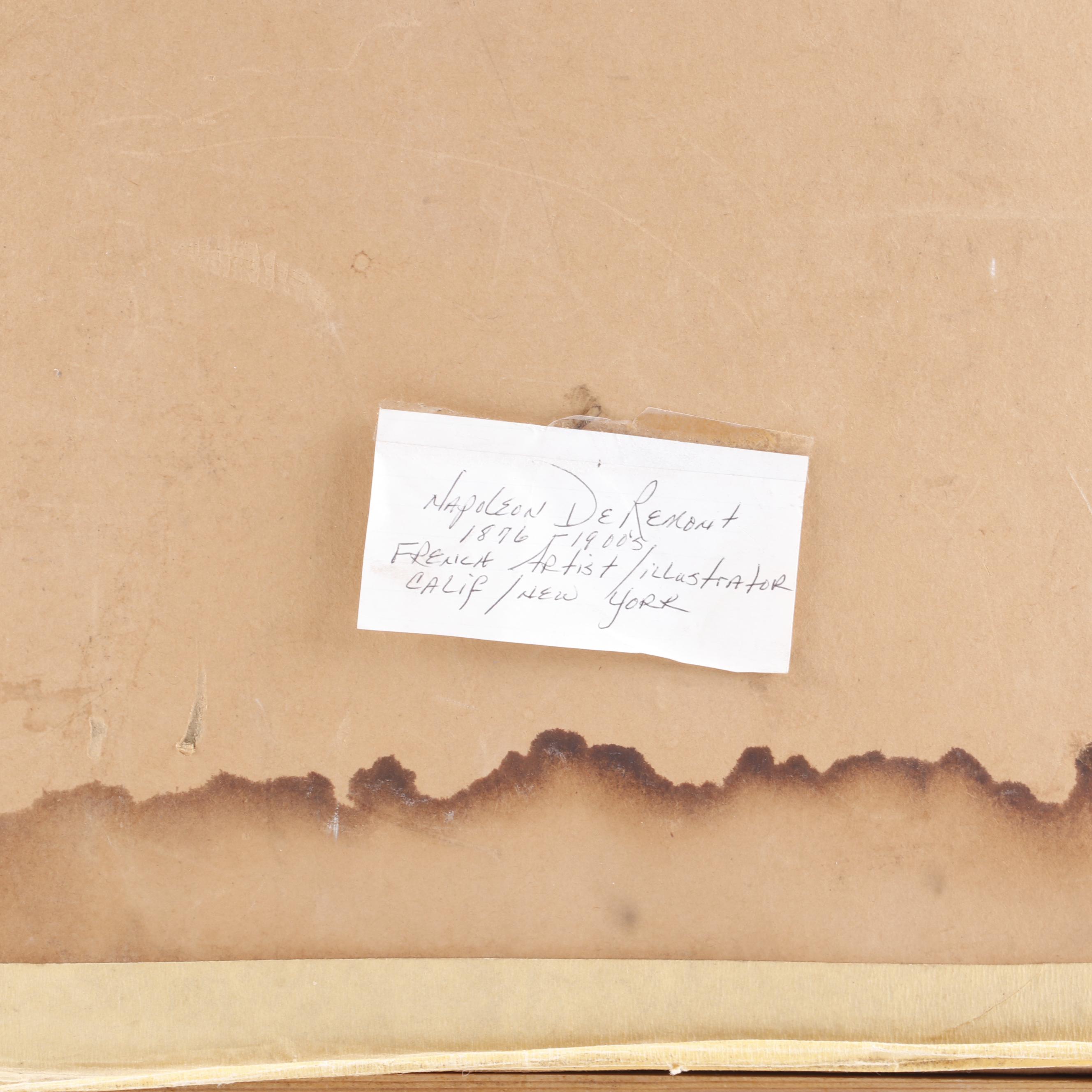 Napoleon DeRemont Portrait Drawing of Woman