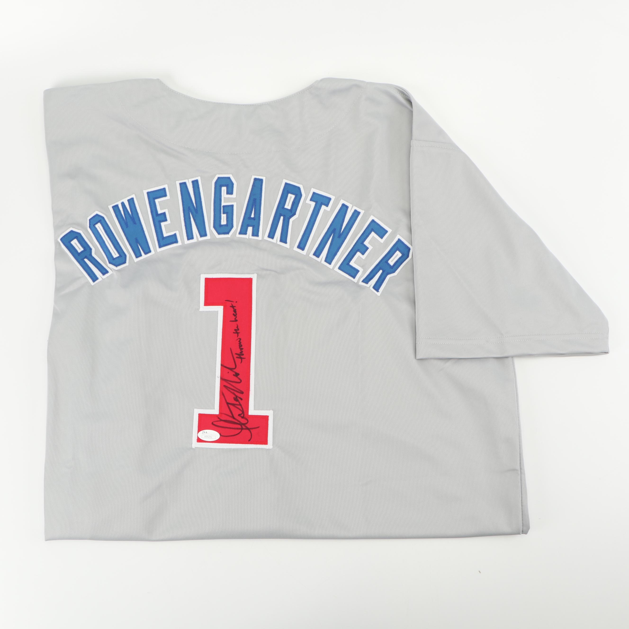 Thomas Ian Nicholas Autographed Rowengartner Cubs Replica Jersey - JSA COA
