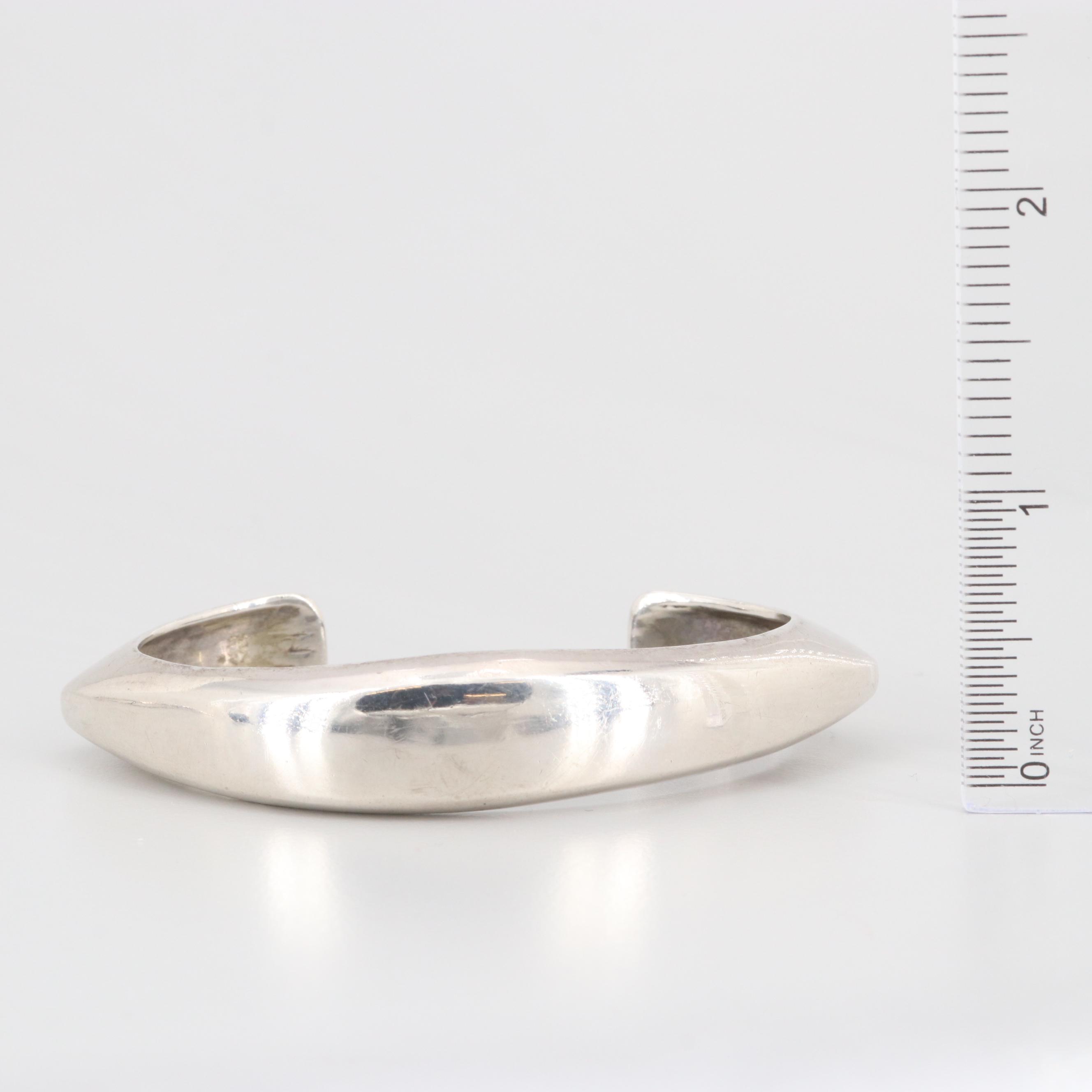 Sterling Silver Collar Necklace and Cuff Bracelet