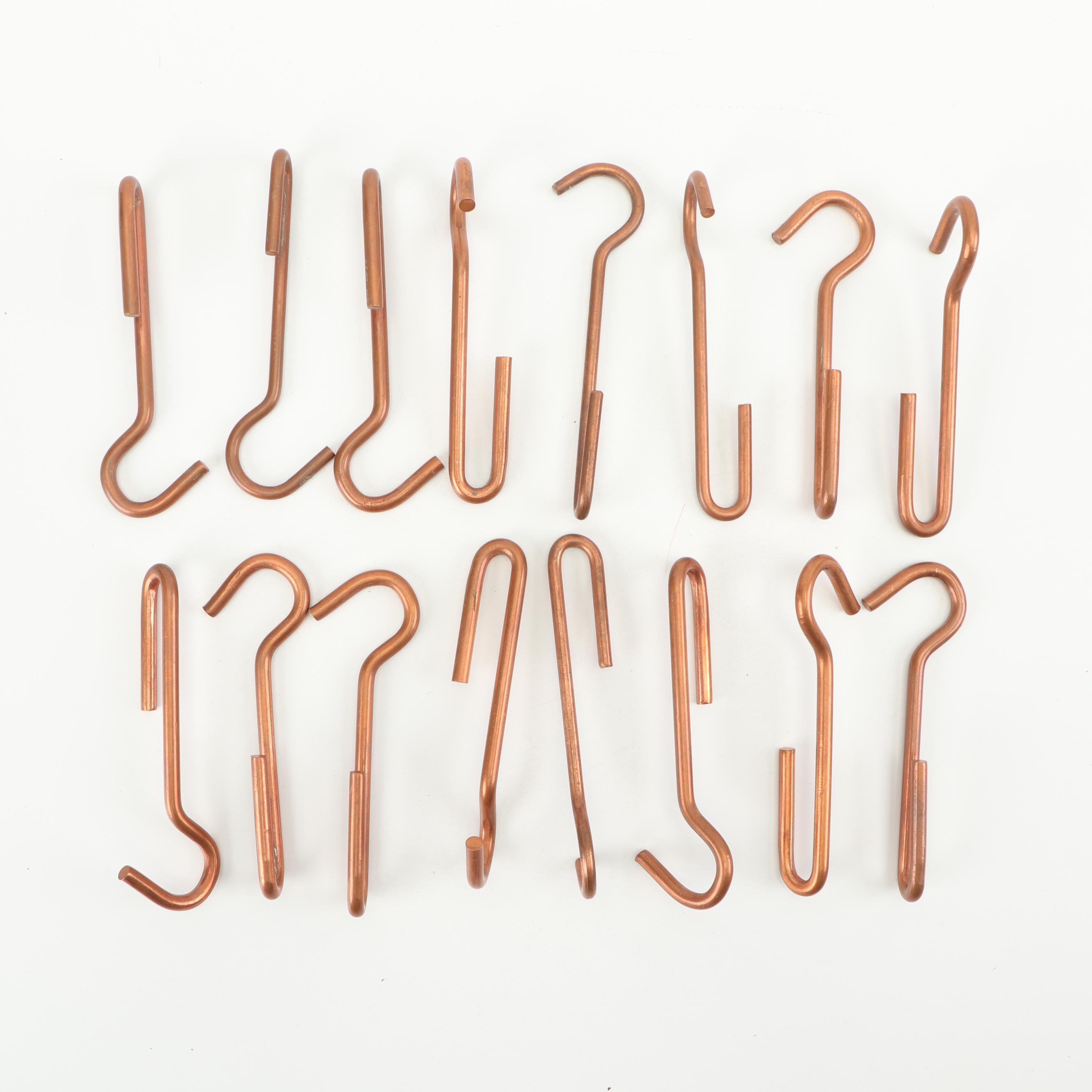 Copper-Toned Pot Rack Hooks